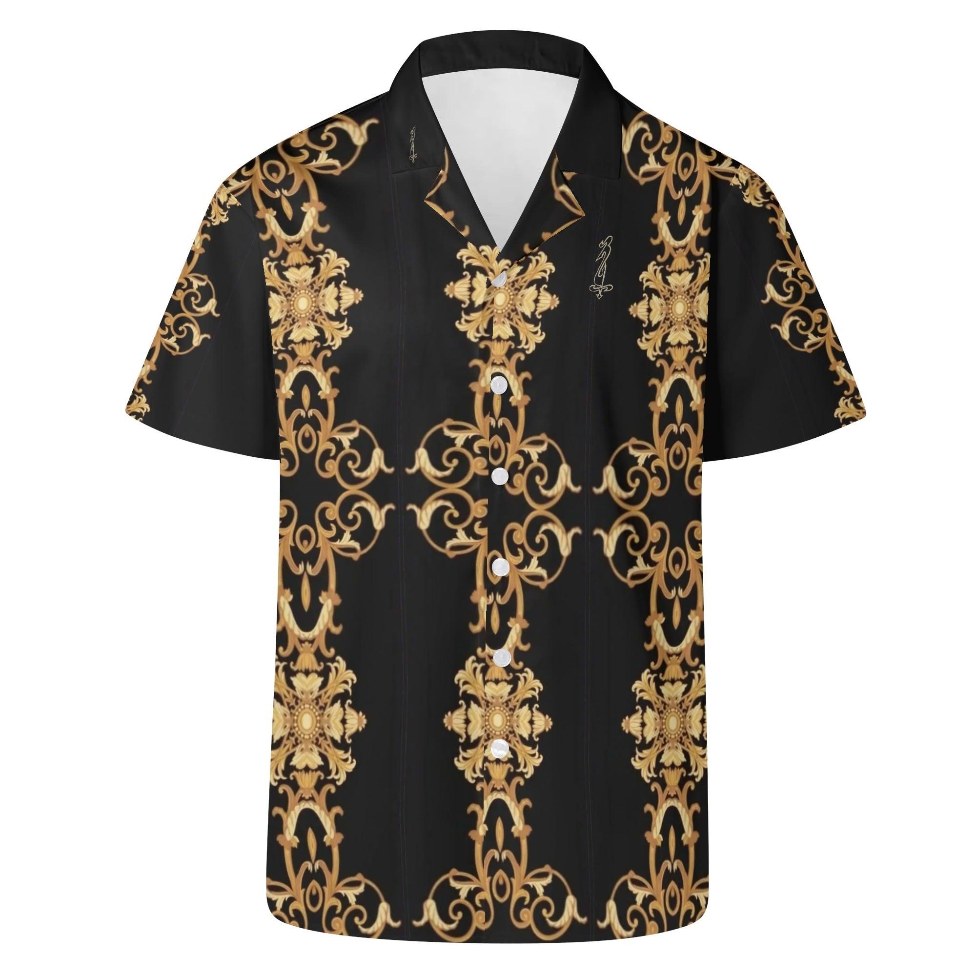 Men's All Over Print Casual Short Sleeve Shirt - MES...Where