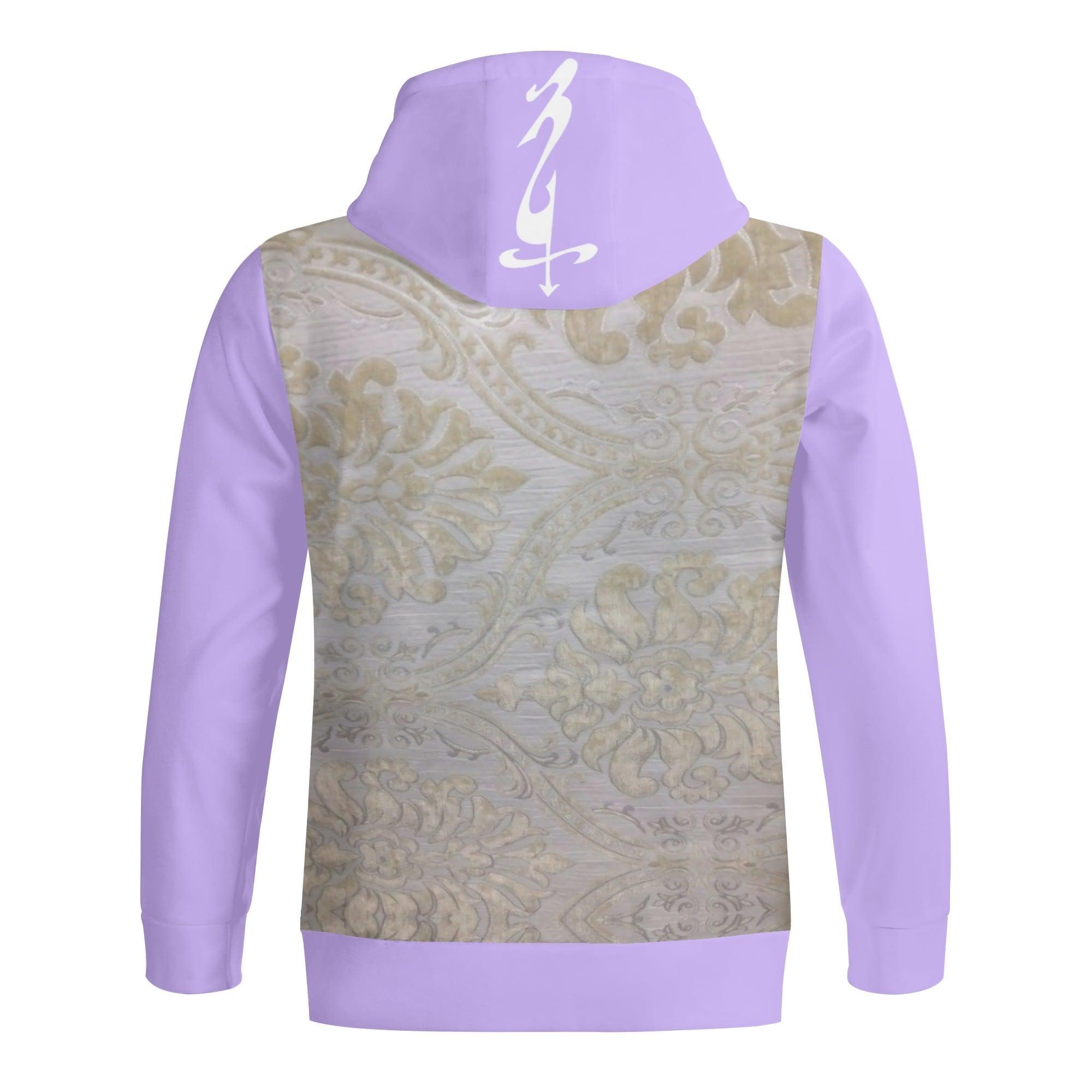 Women's Print All Over T-Shirt Zipper Hoodie - MES...Where