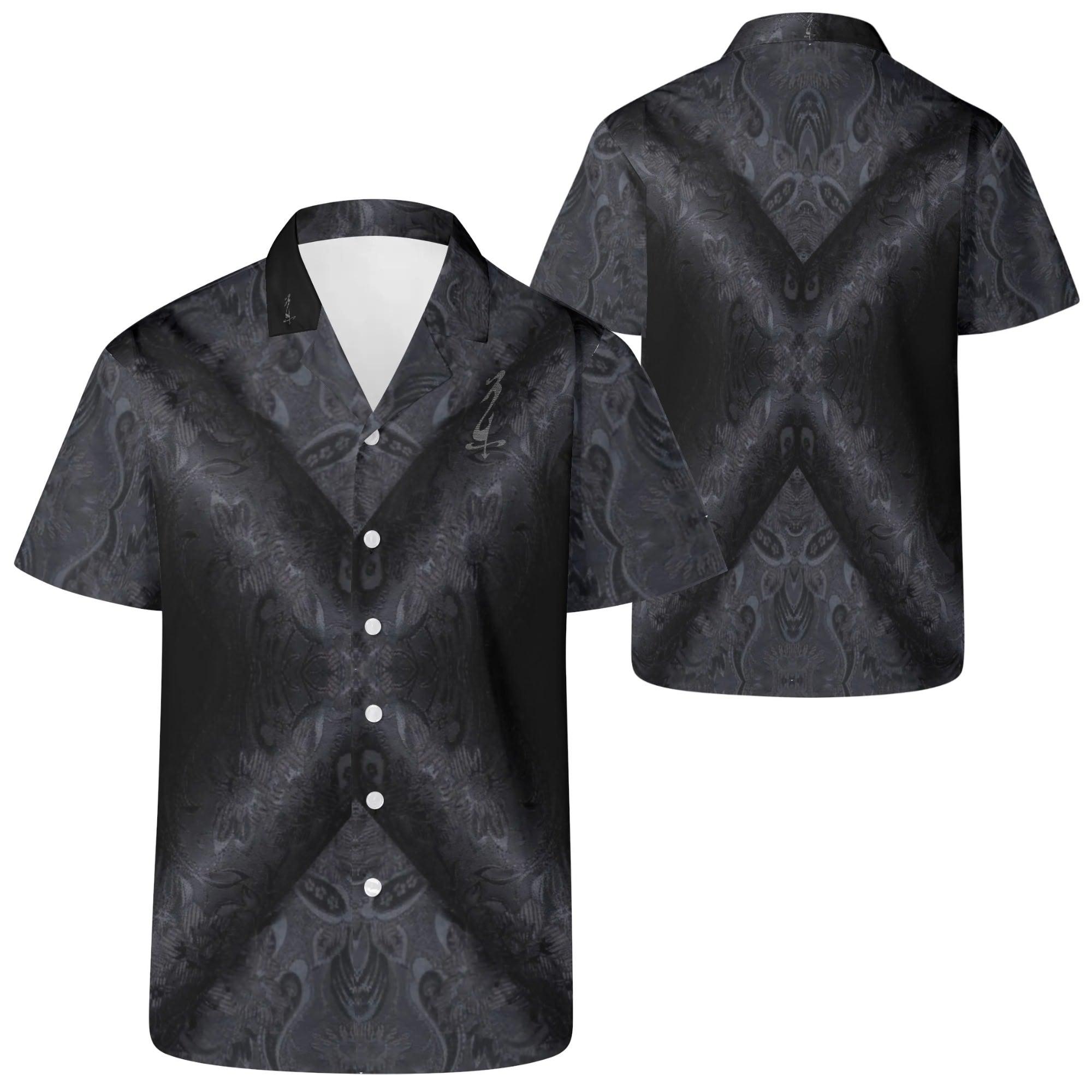 Men's All Over Print Casual Sort Sleeve Shirt - MES...Where