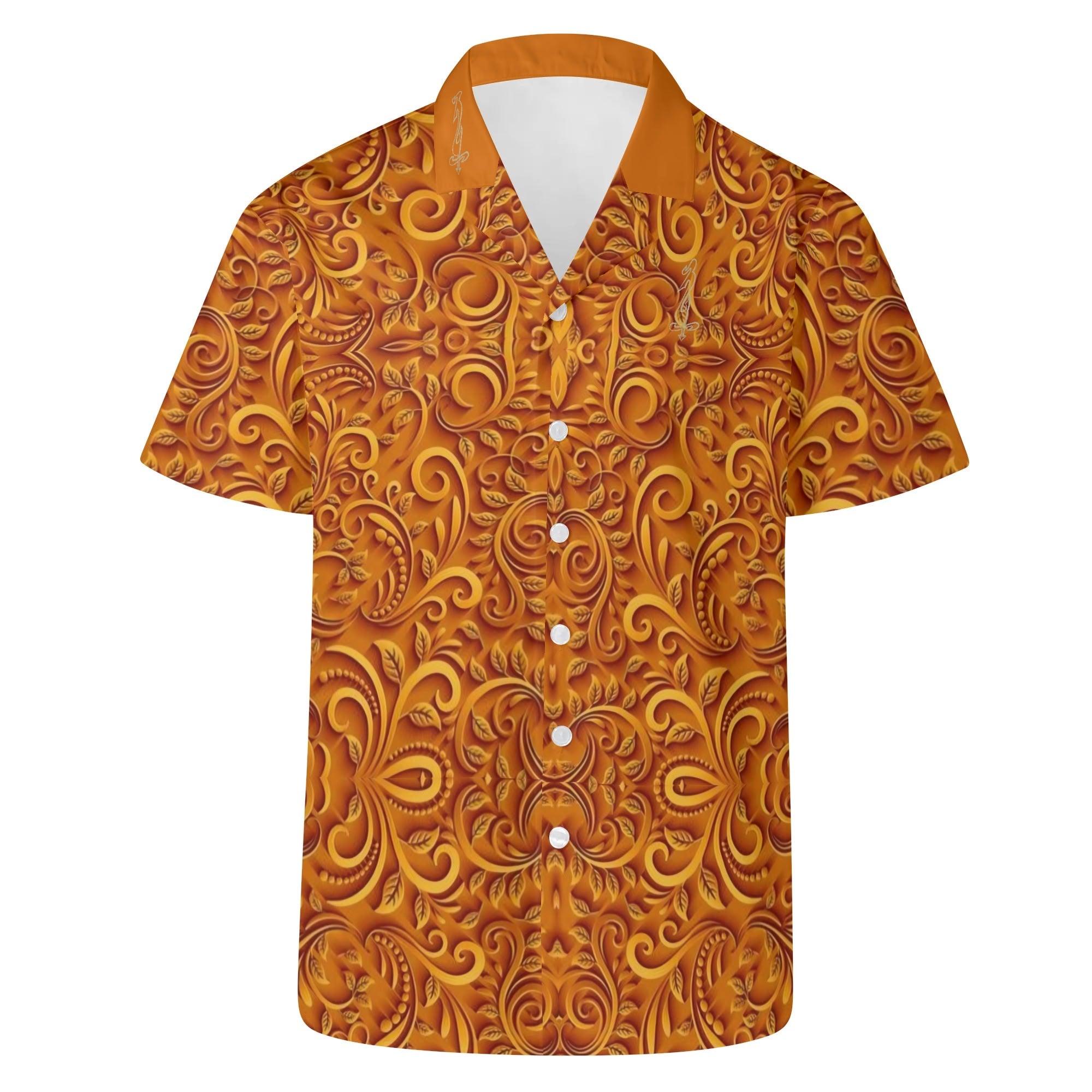 Men's All Over Print Casual Short Sleeve Shirt - MES...Where