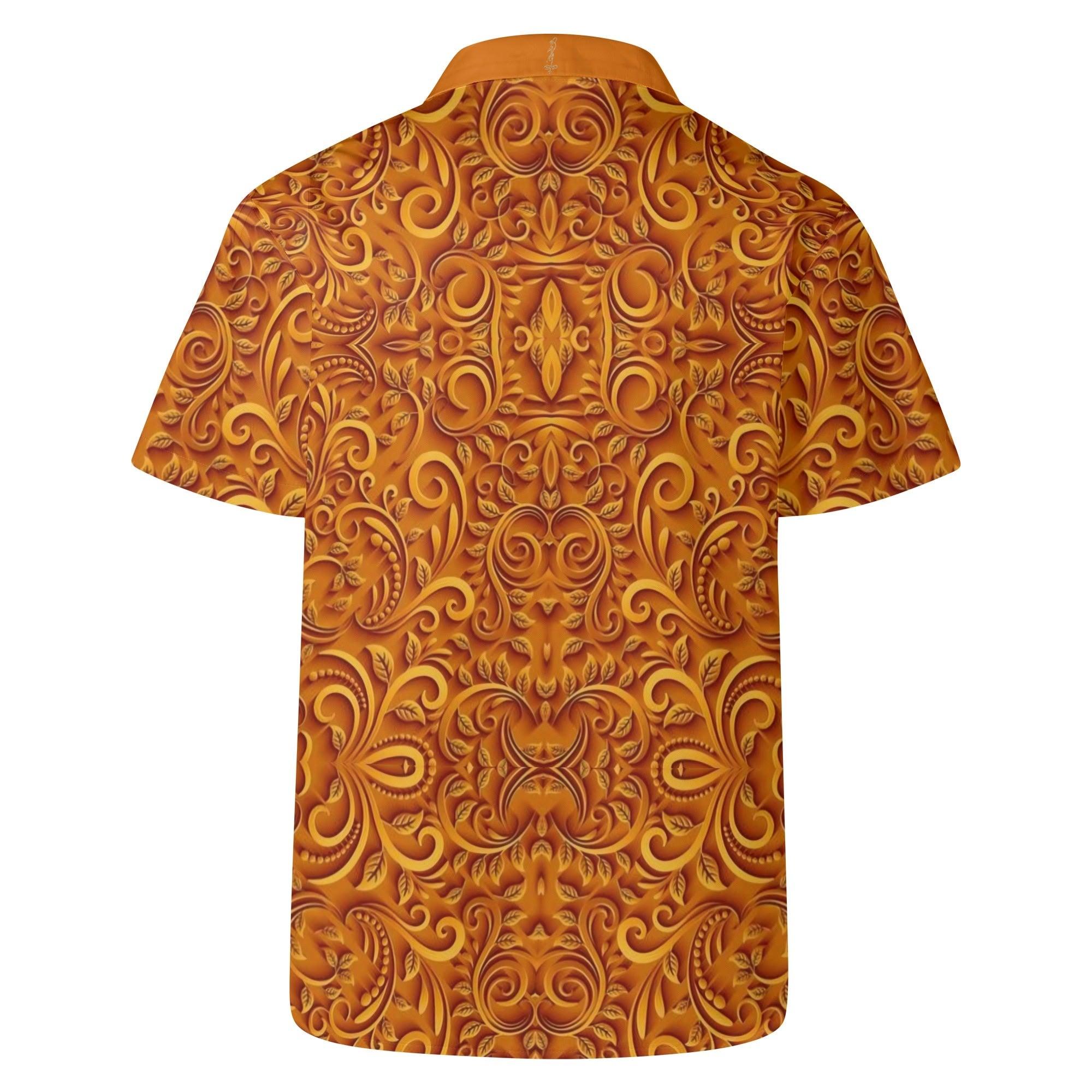 Men's All Over Print Casual Short Sleeve Shirt - MES...Where