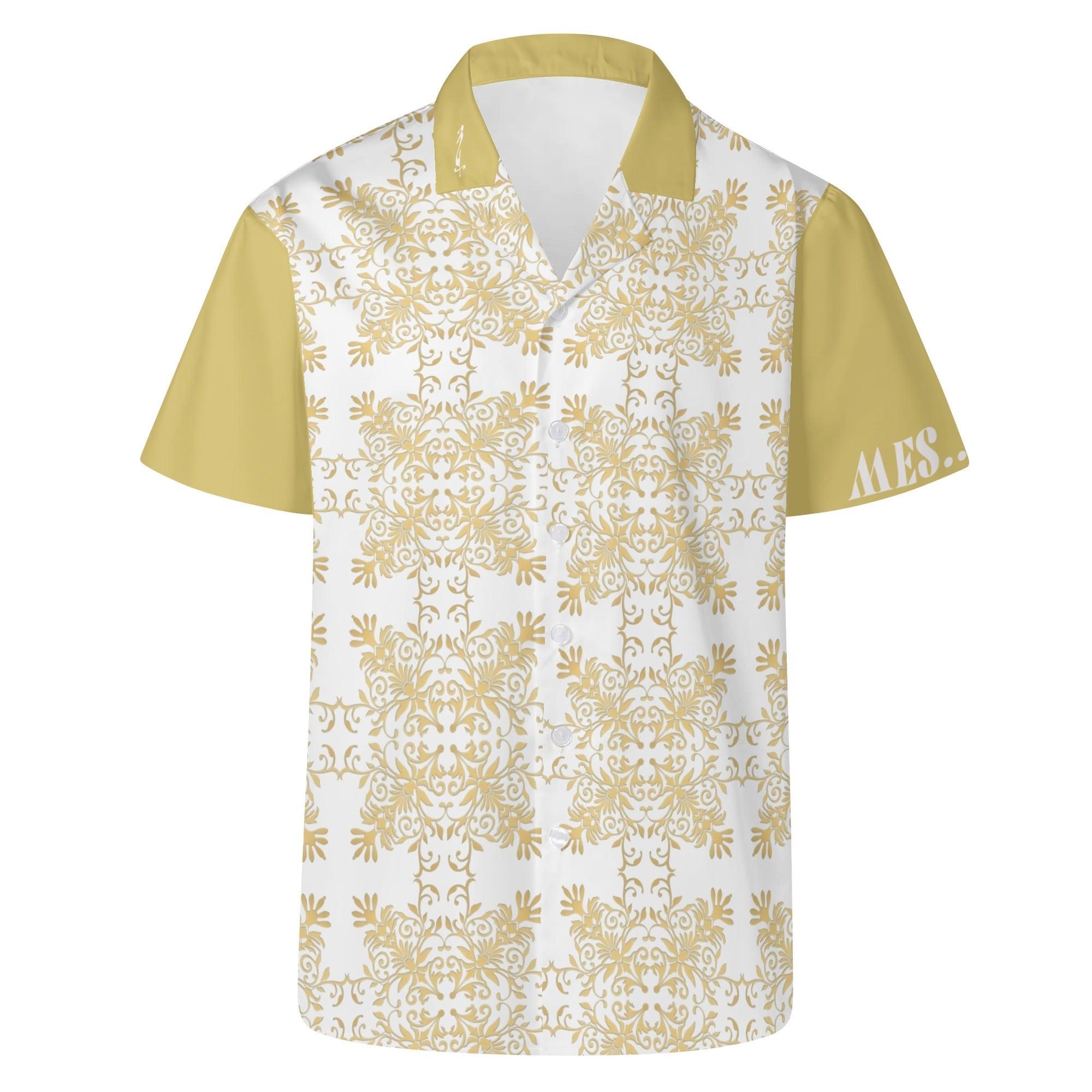 Men's All Over Print Casual Short Sleeve Shirt - MES...Where