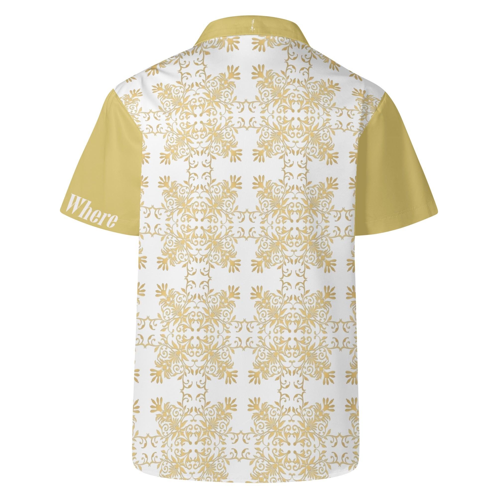 Men's All Over Print Casual Short Sleeve Shirt - MES...Where