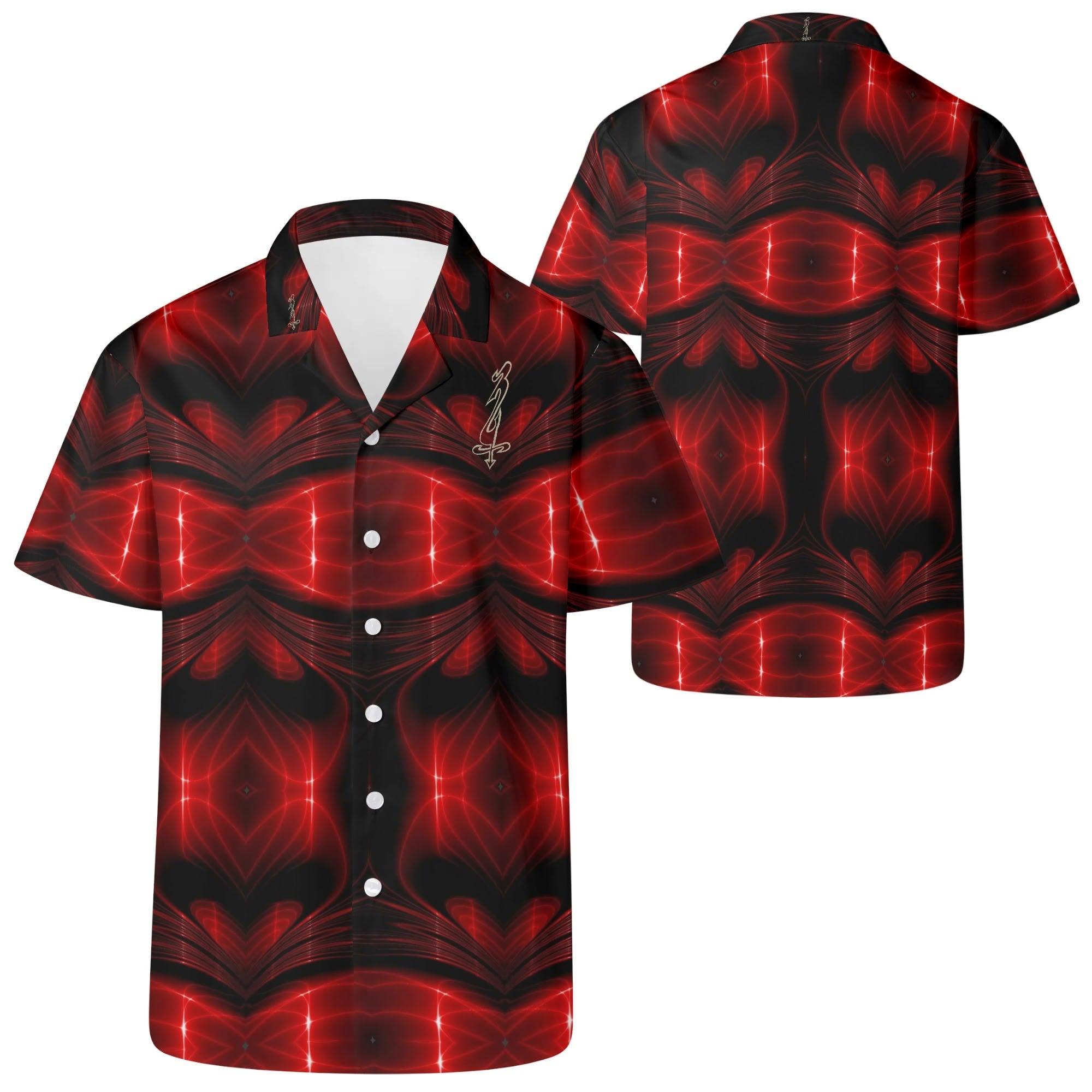 Men's All Over Print Casual Short Sleeve Shirt - MES...Where