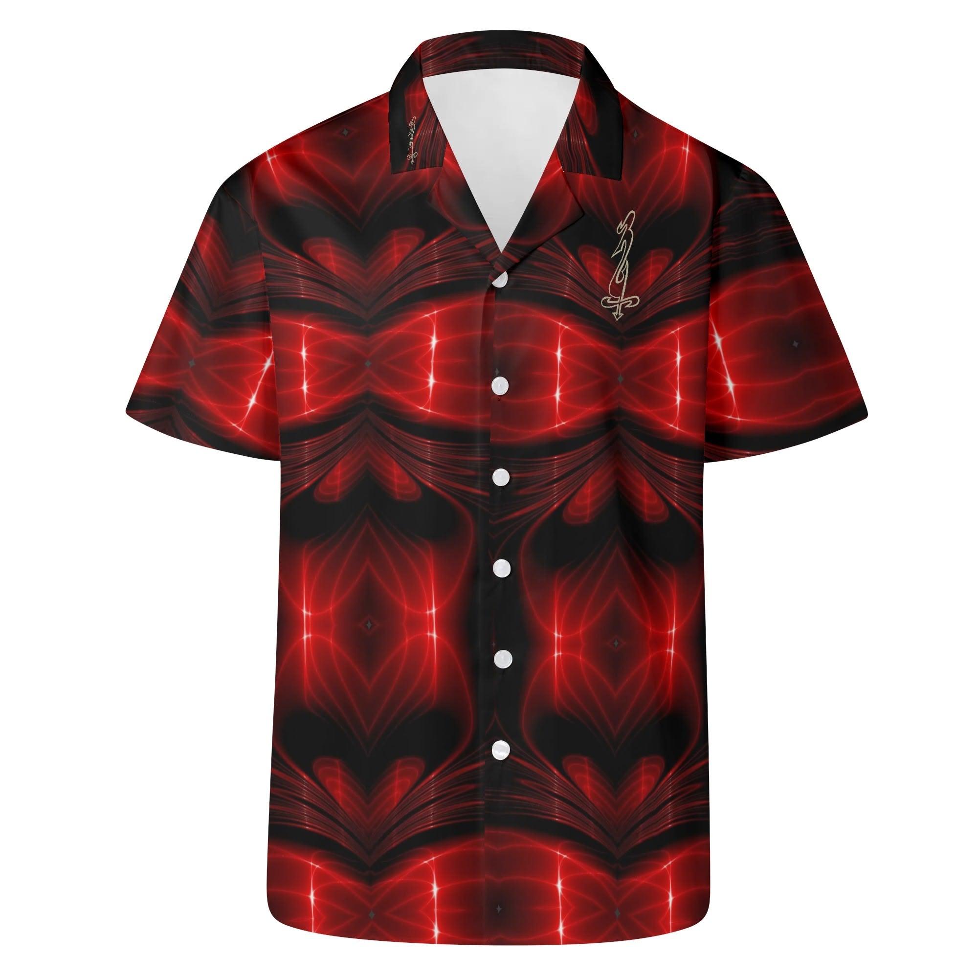 Men's All Over Print Casual Short Sleeve Shirt - MES...Where
