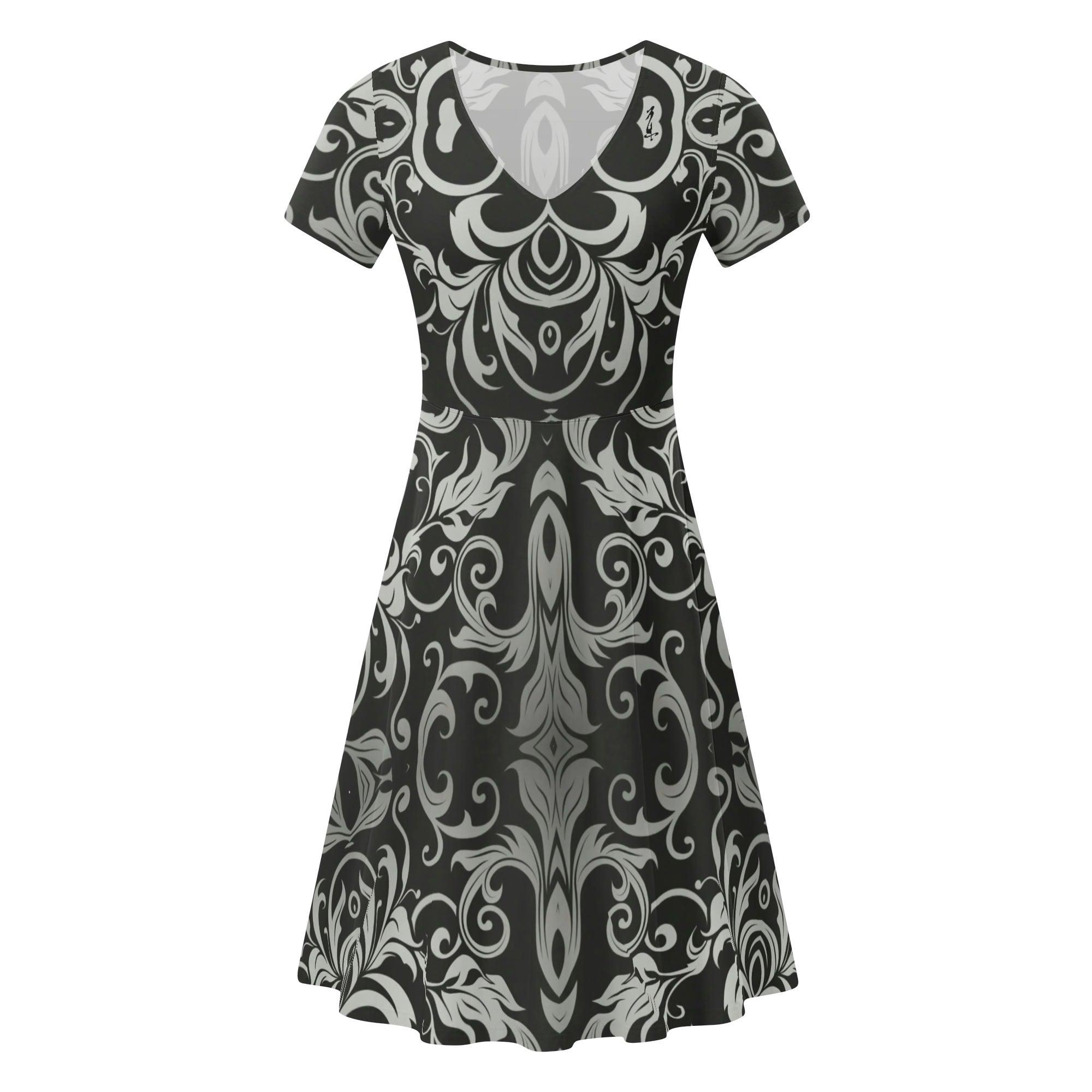 Women's Short Sleeve Ruffle Dress - MES...Where