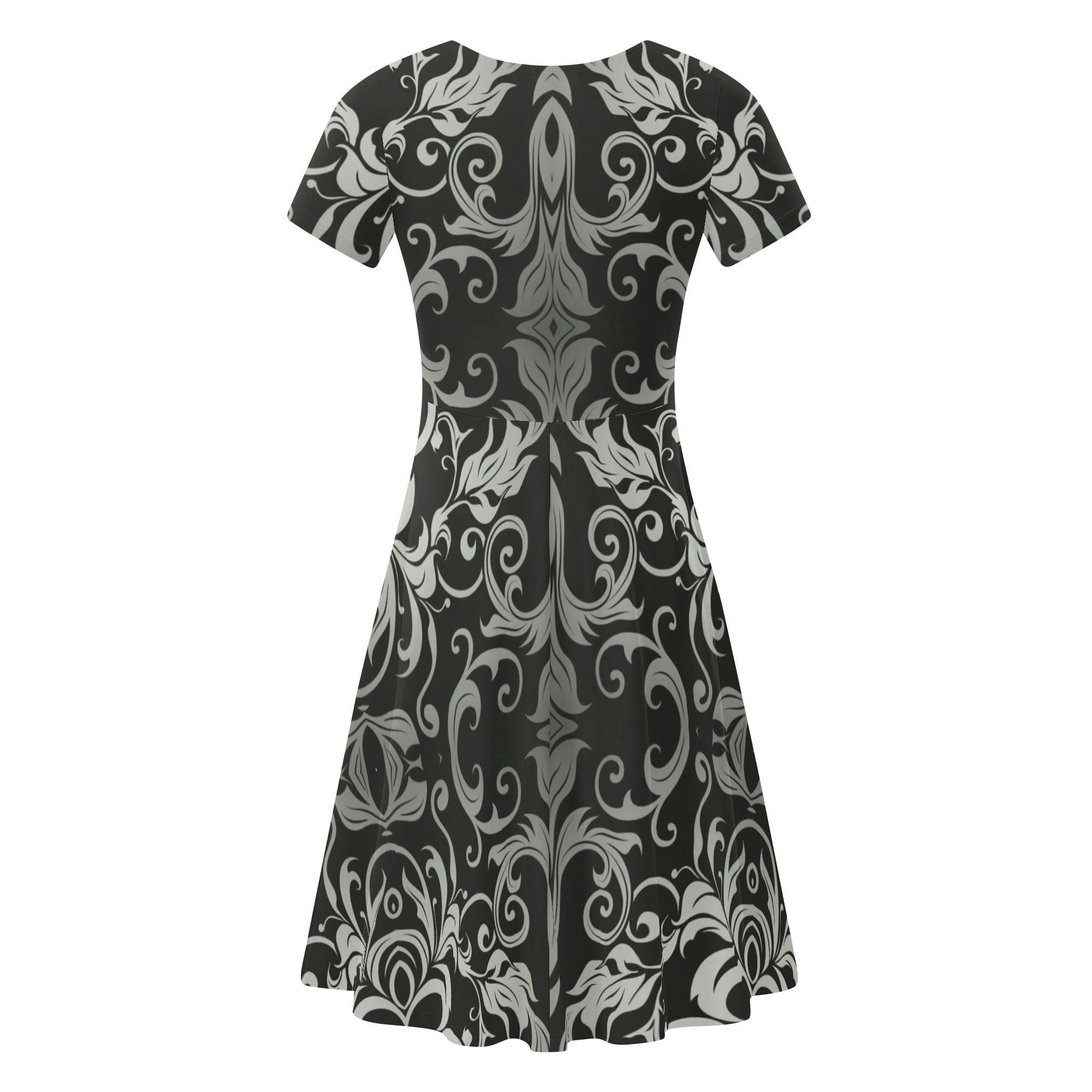 Women's Short Sleeve Ruffle Dress - MES...Where