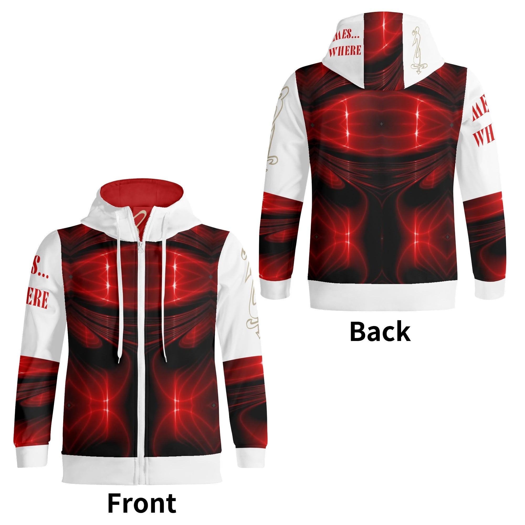 Unisex Men's Full Zip Turtleneck Hoodie Streetwear - MES...Where