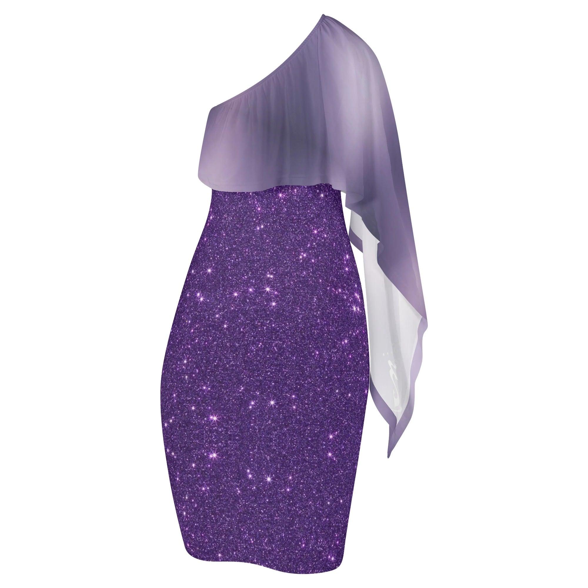 Women's Long Sleeve One Shoulder Party/Evening Dress - MES...Where