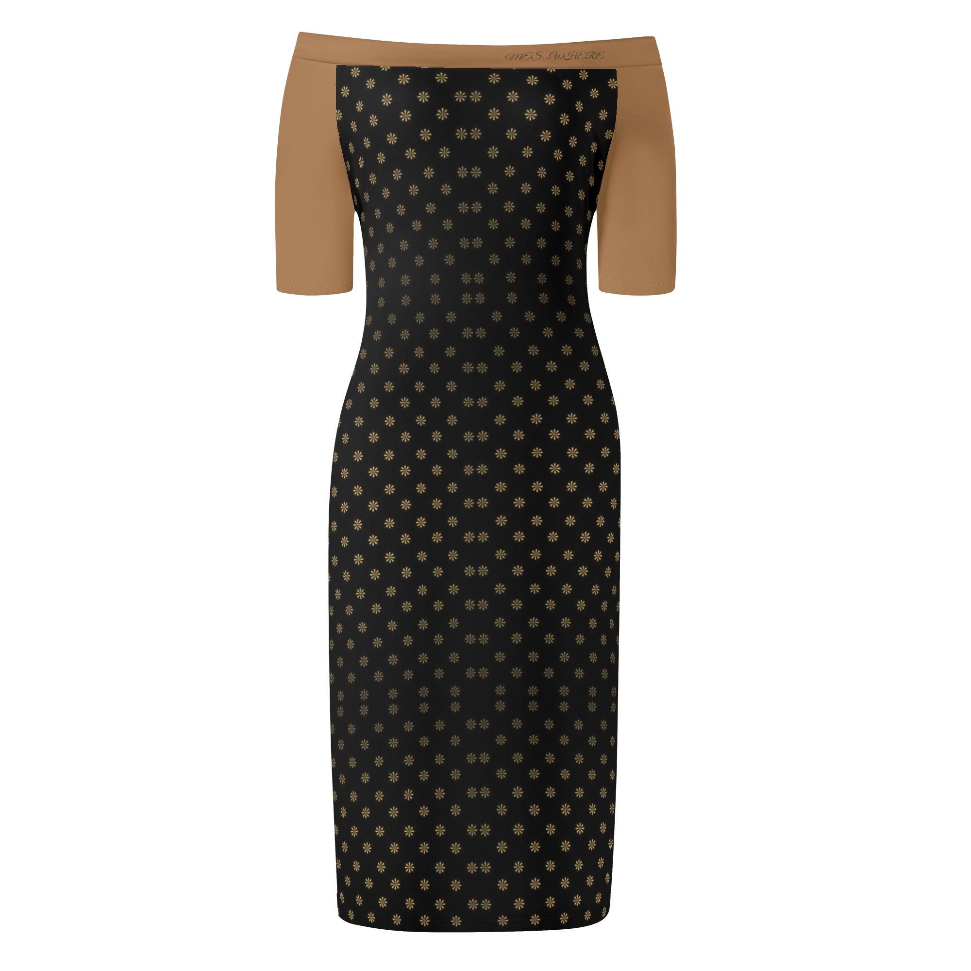 Women's Off the Shoulder Office/Evening Dress - MES...Where