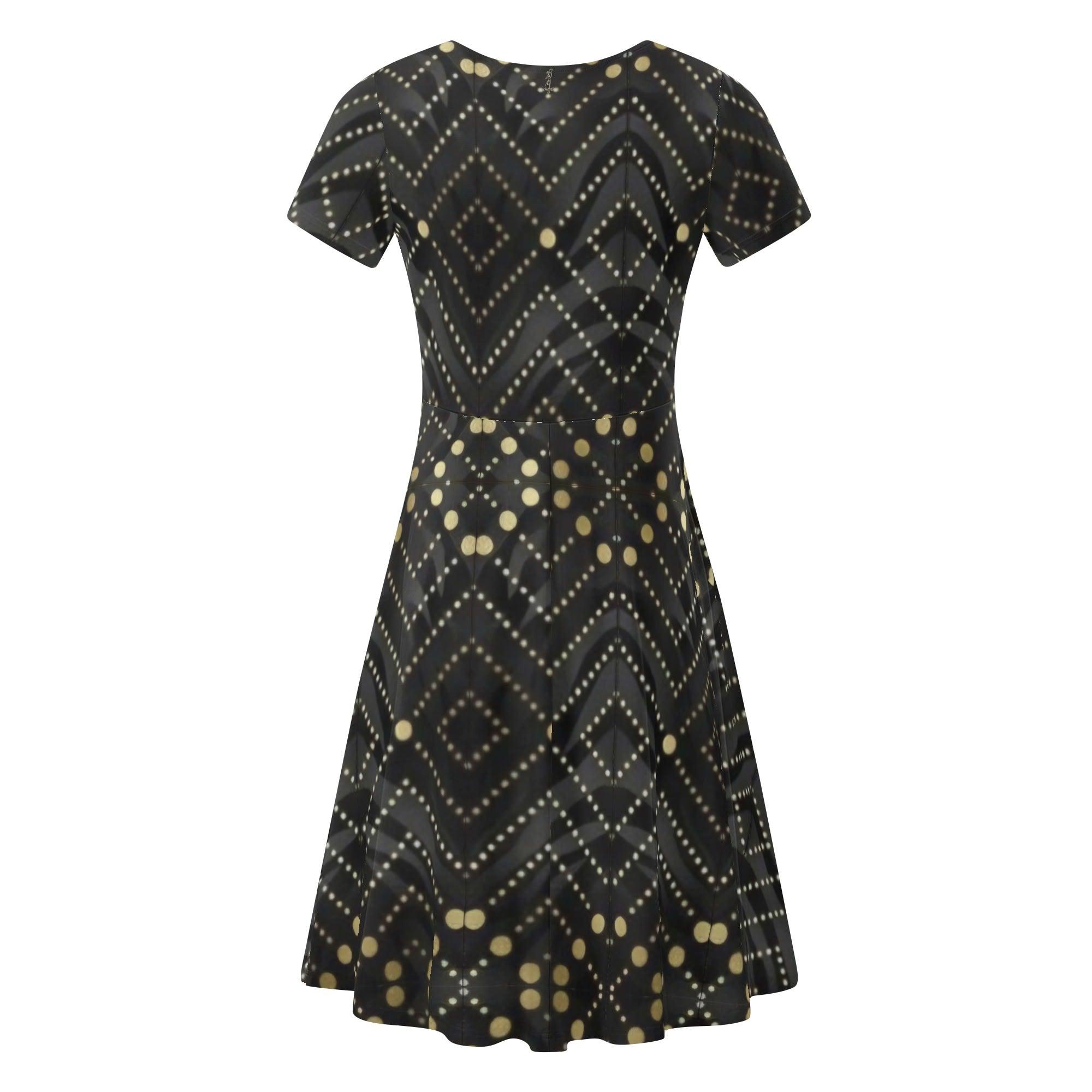 Women's Short Sleeve Ruffle Dress - MES...Where