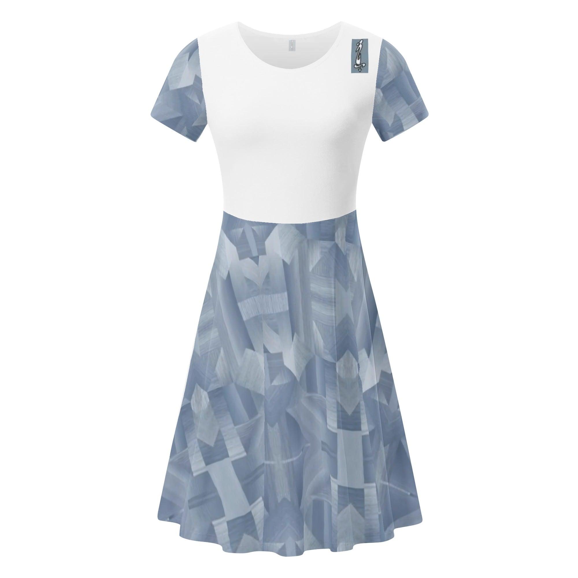 Women's Short Sleeve Ruffle Dress - MES...Where