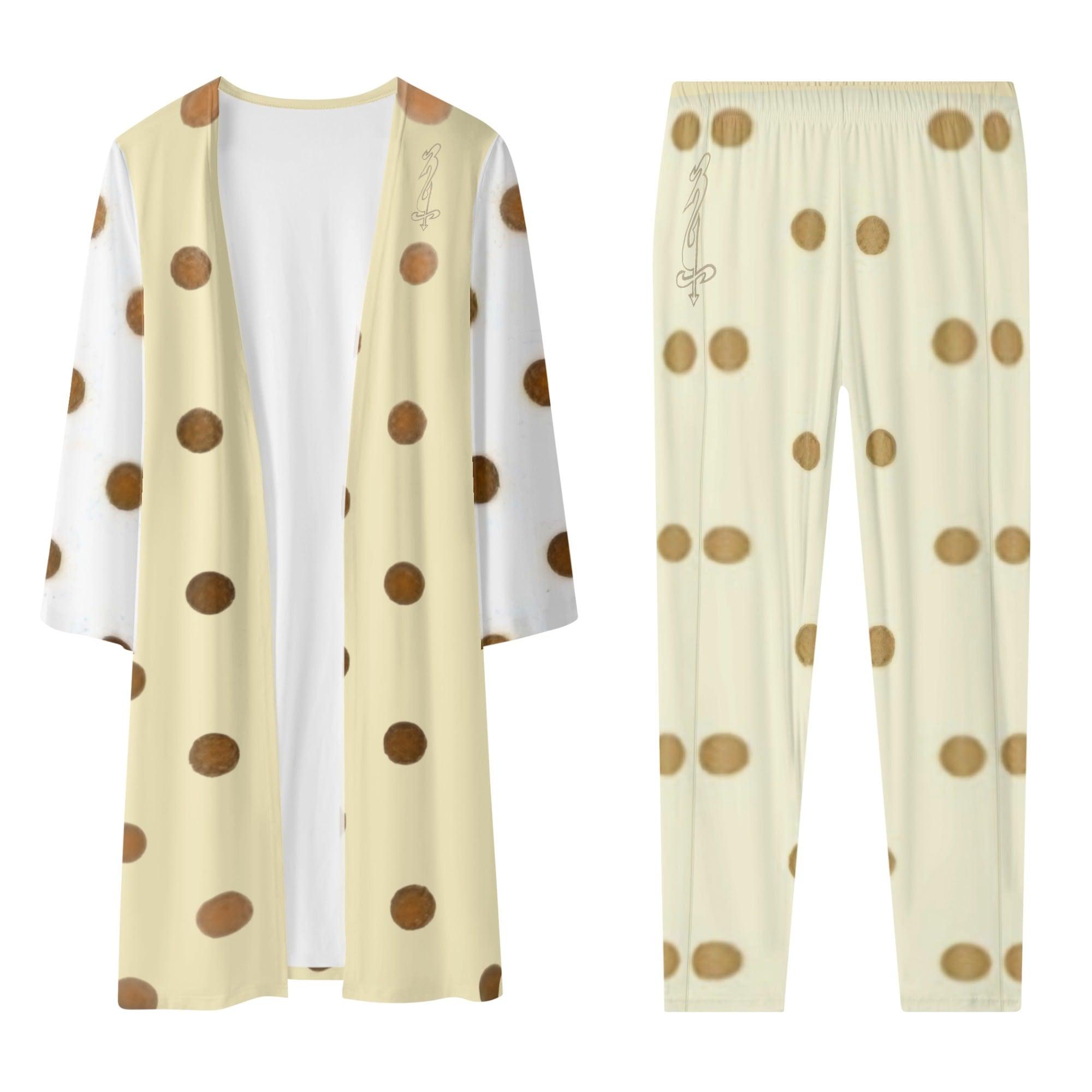 Women's Long Sleeve Cardigan and Leggings 2pcs - MES...Where