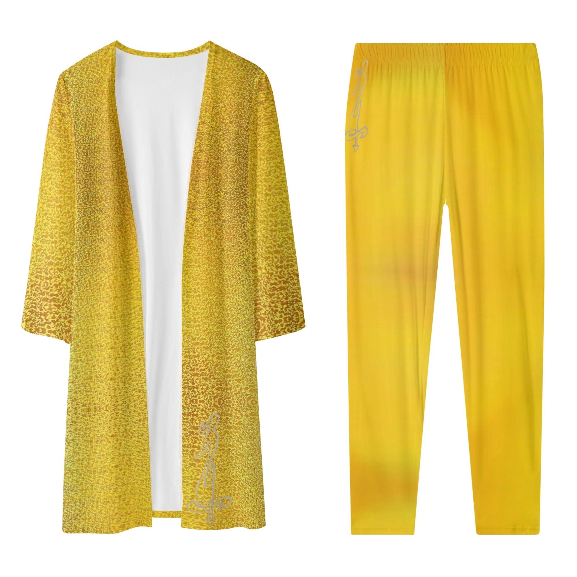 Women's Long Sleeve Cardigan and Leggings 2pcs - MES...Where