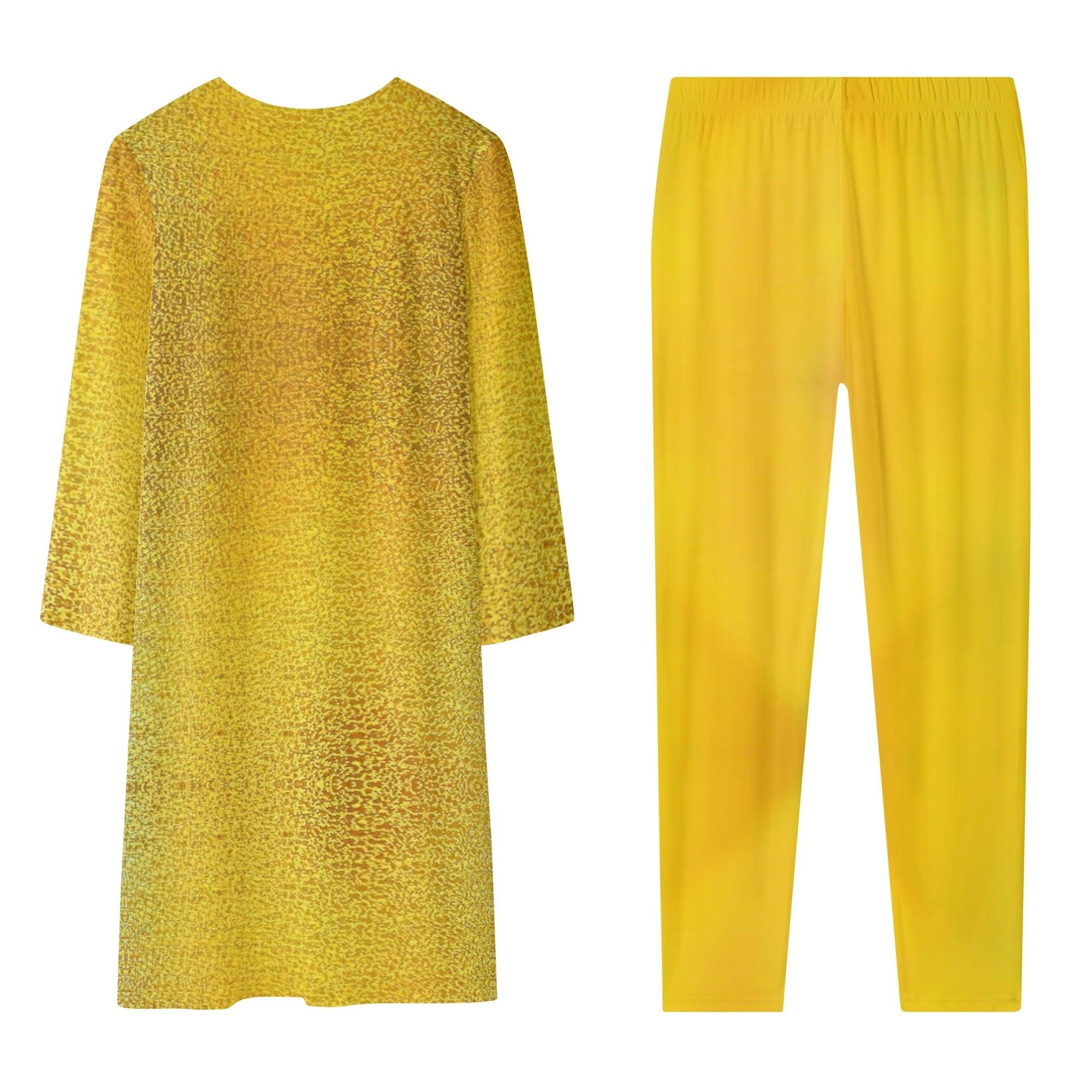 Women's Long Sleeve Cardigan and Leggings 2pcs - MES...Where