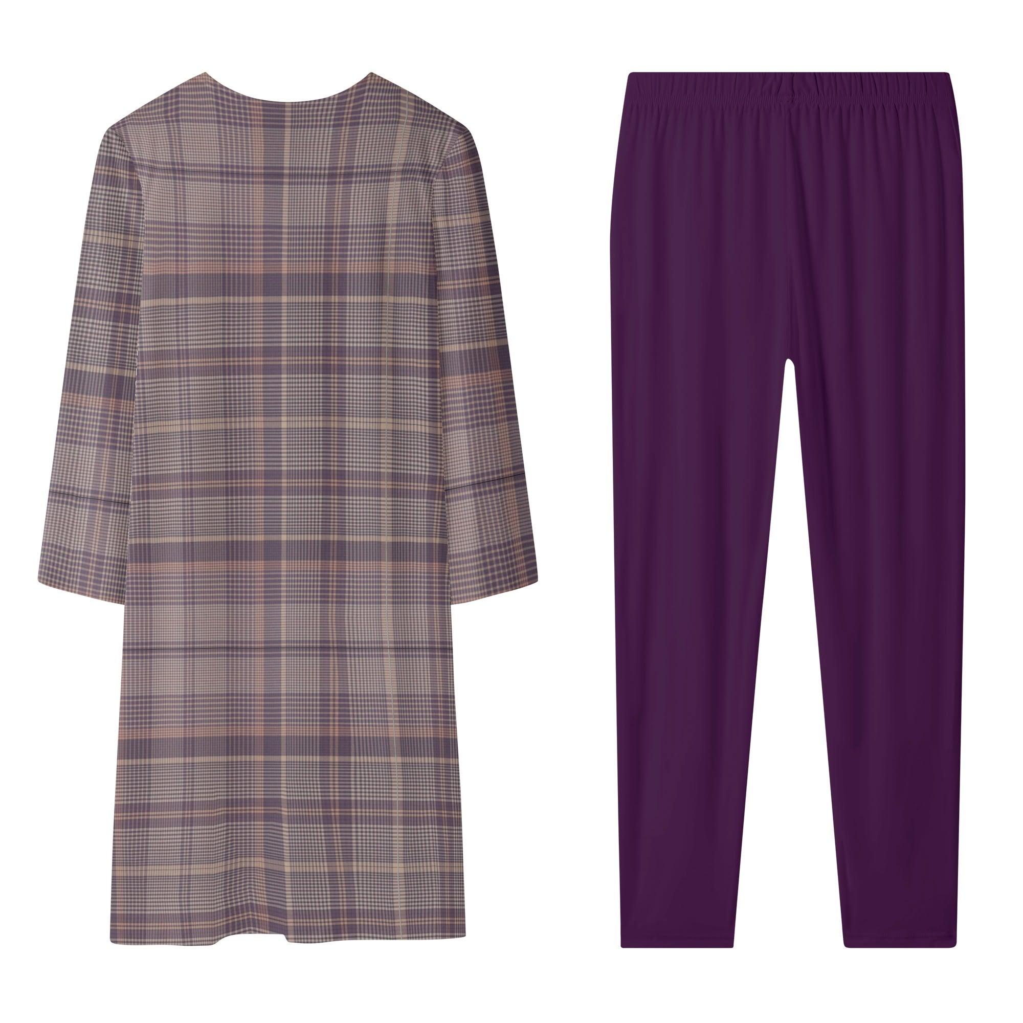 Women's Long Sleeve Cardigan and Leggings 2pcs - MES...Where