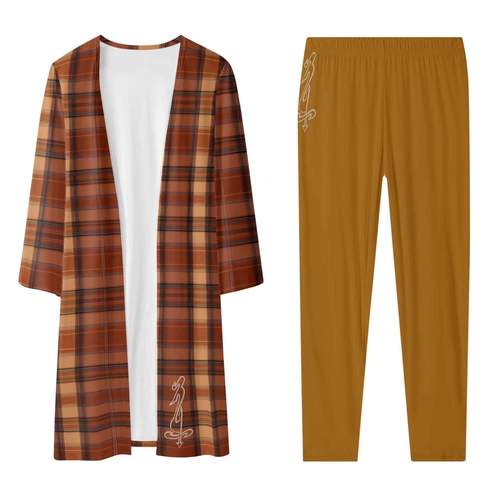 Women's Long Sleeve Cardigan and Leggings 2pcs - MES...Where