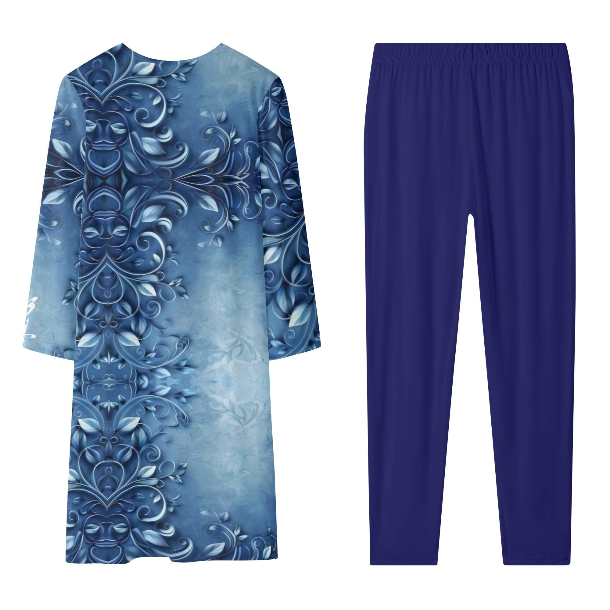 Women's Long Sleeve Cardigan and Leggings 2pcs - MES...Where