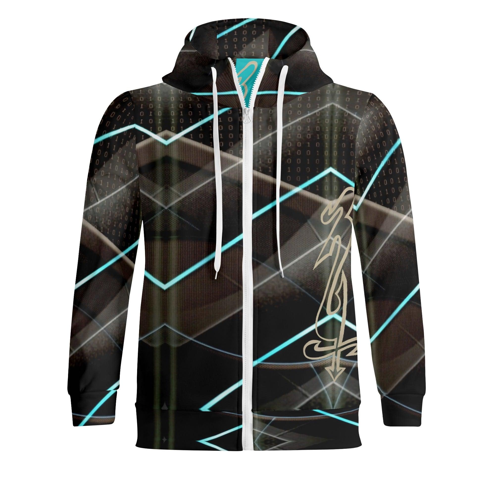 Unisex Men's/Women's Full Zip Turtleneck Hoodie Streetwear - MES...Where