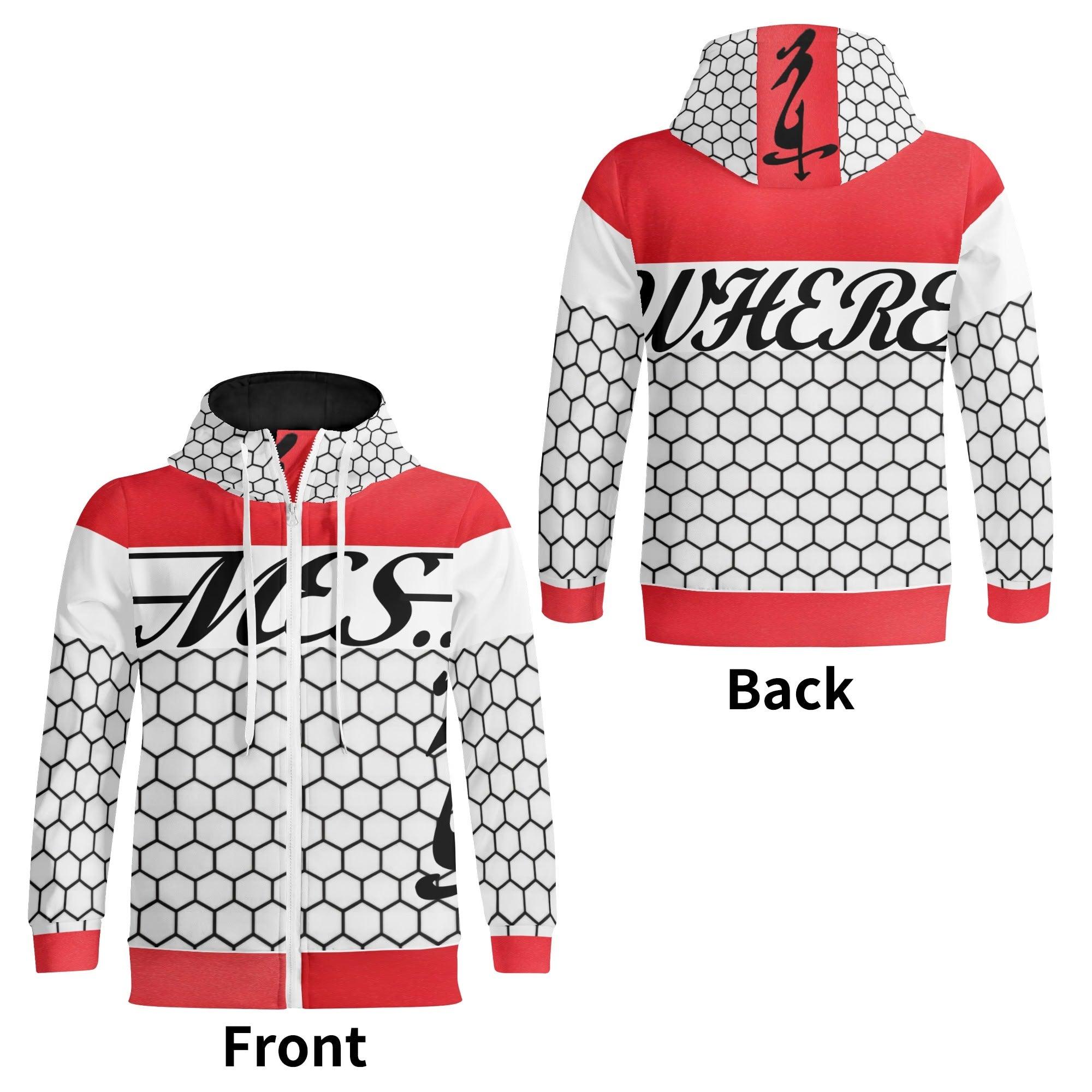 Men's Full Zip Turtleneck Hoodie Streetwear - MES...Where