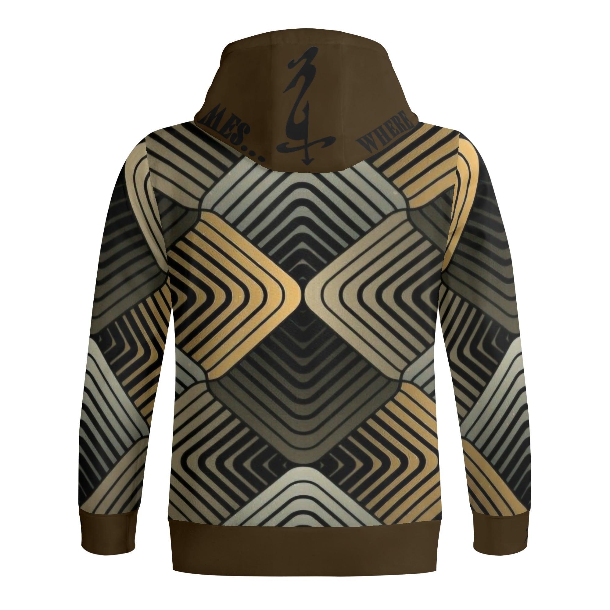 Unisex Men's/Women's Full Zip Turtleneck Hoodie Streetwear - MES...Where