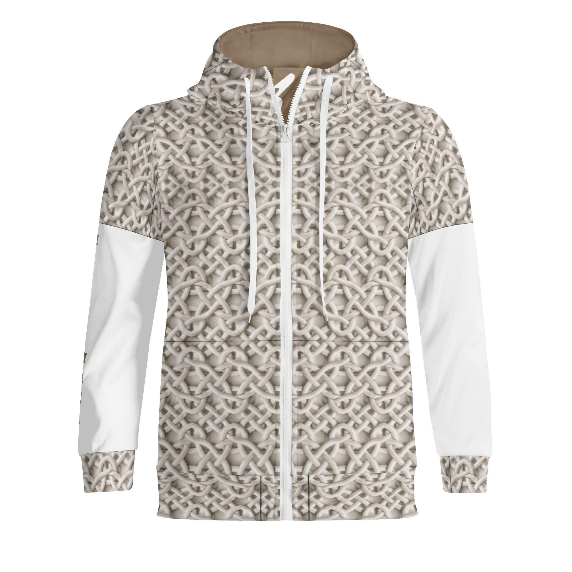 Unisex Men's/Women's Full Zip Turtleneck Hoodie Streetwear - MES...Where