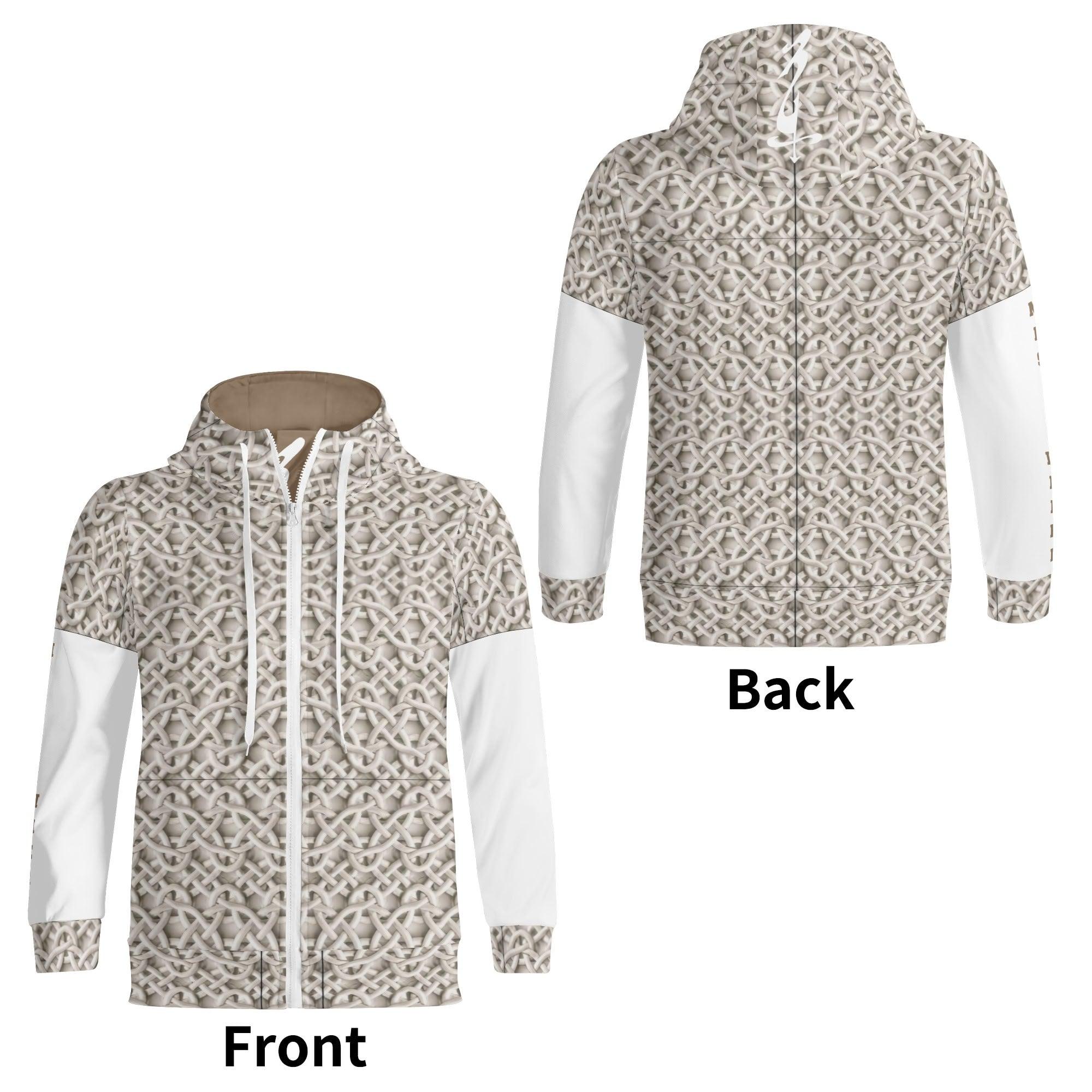 Unisex Men's/Women's Full Zip Turtleneck Hoodie Streetwear - MES...Where