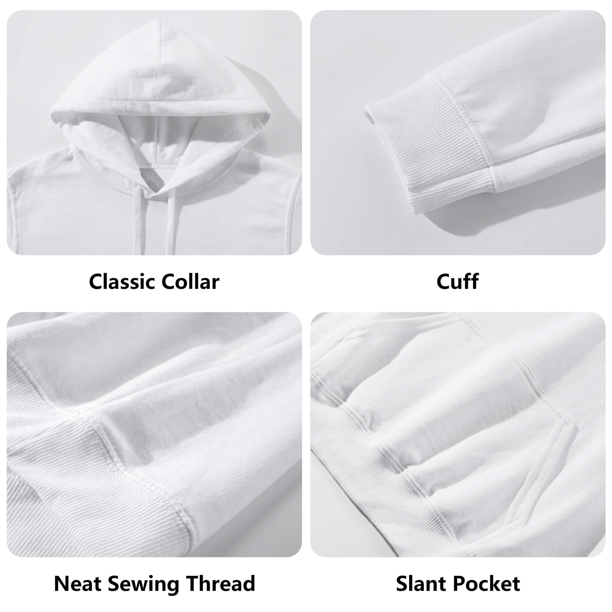 Unisex Front & Back Printing Cotton Hoodie - MES...Where