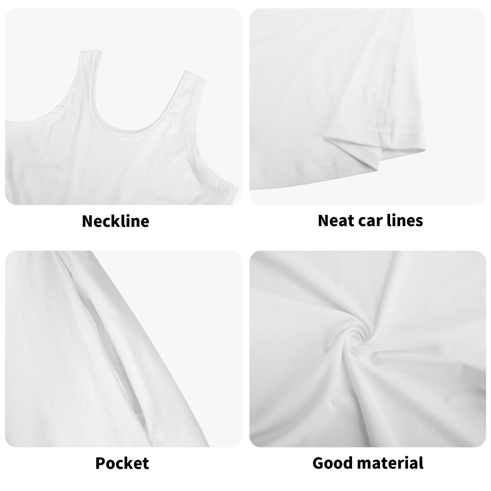 Women's Tank Dress Mini Wrap Round Sleeveless Sundress - MES...Where