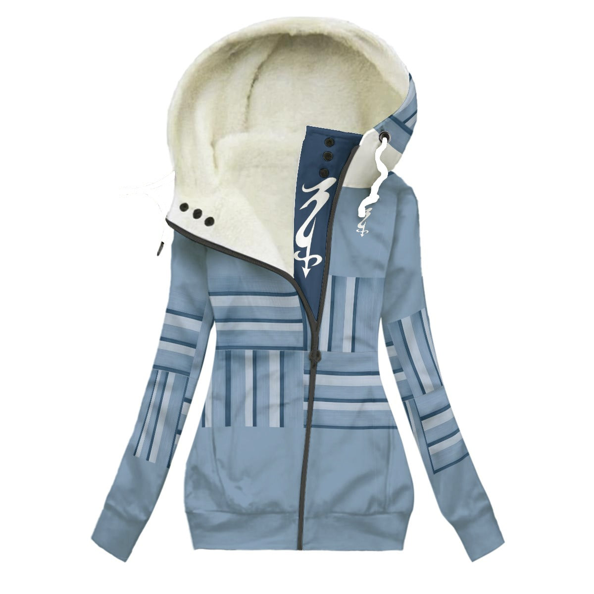 Women's Long Jacket With Fleece Lining