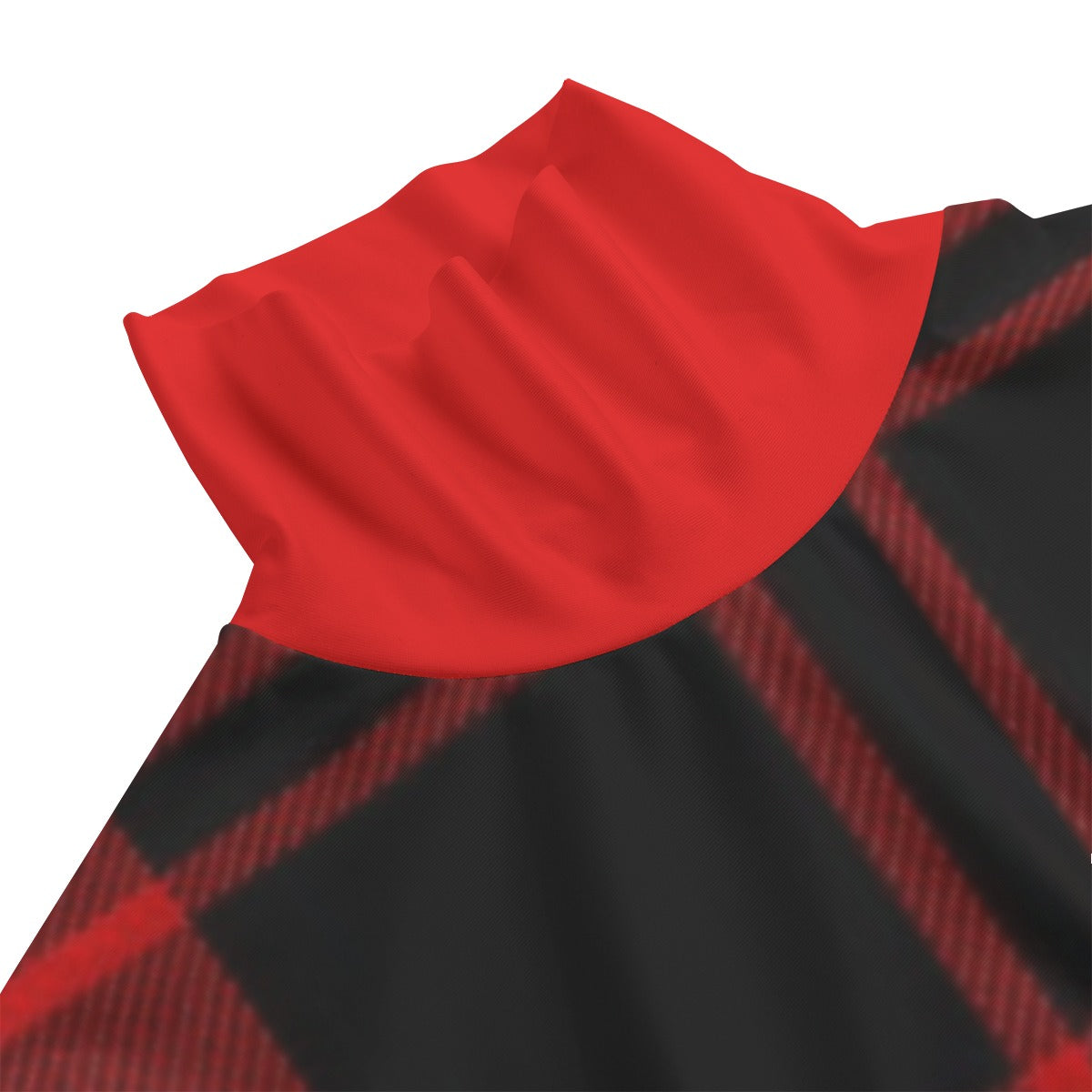 Women's Turtleneck Sweatshirt With Sloping Hem