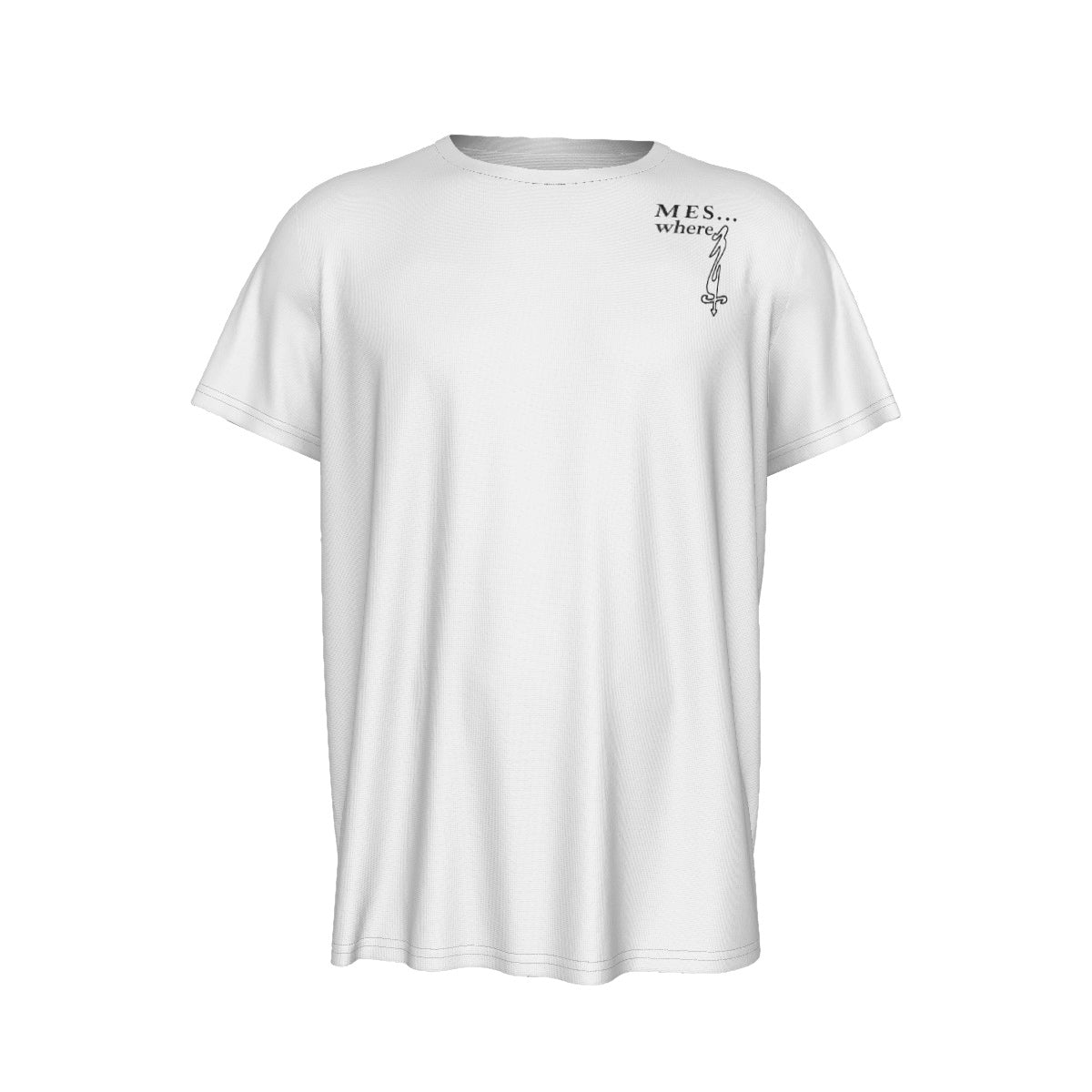 Men's MES...Where Round Neck Short Sleeve T-Shirt