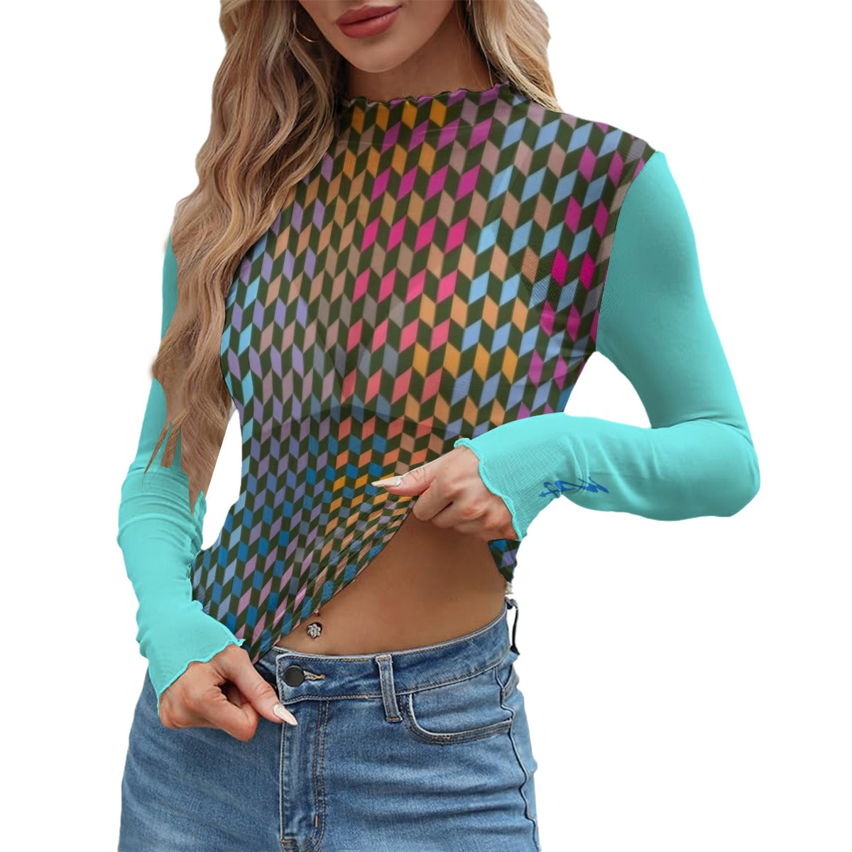 Women's Sheer Mesh T-shirt