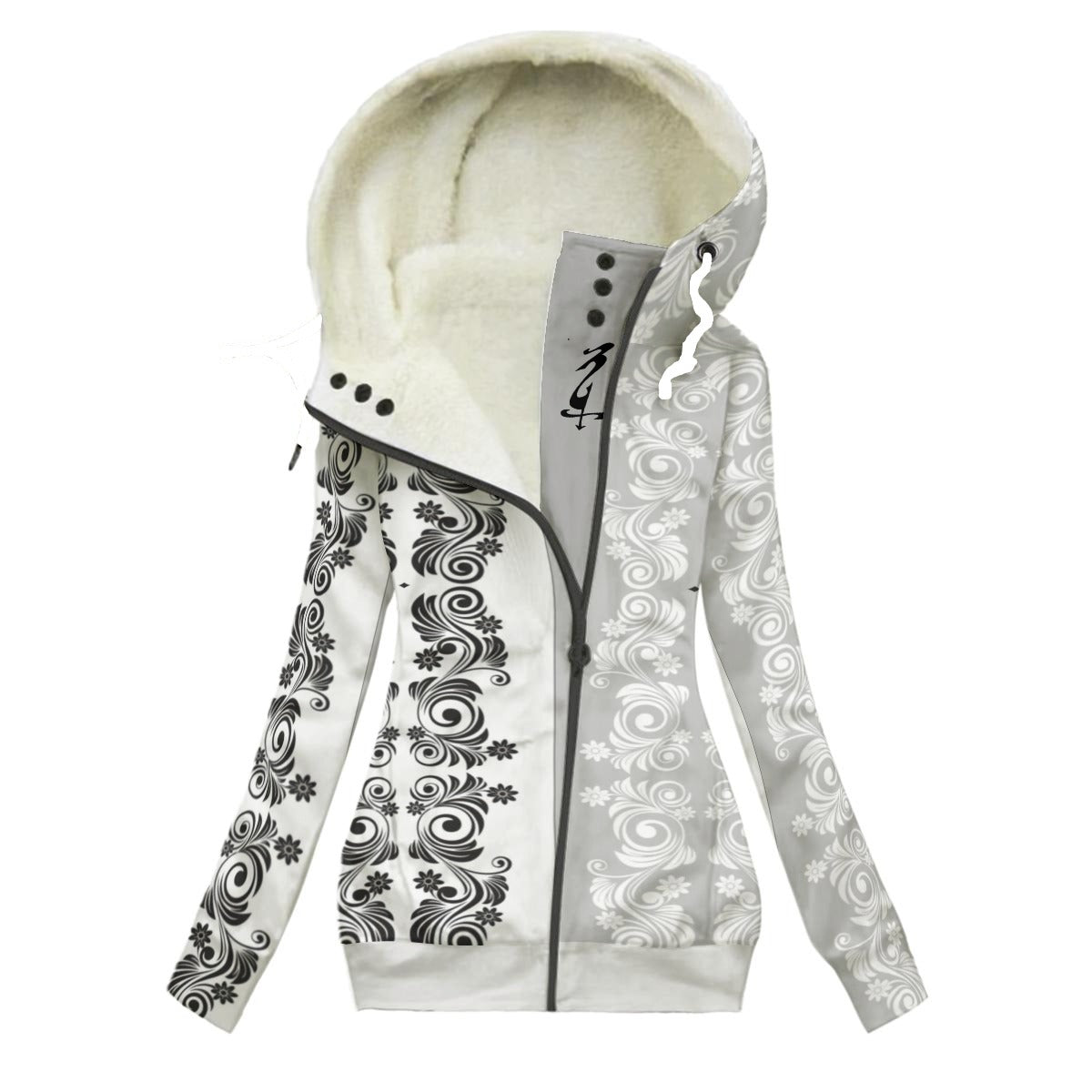 Women's Long Jacket With Fleece Lining