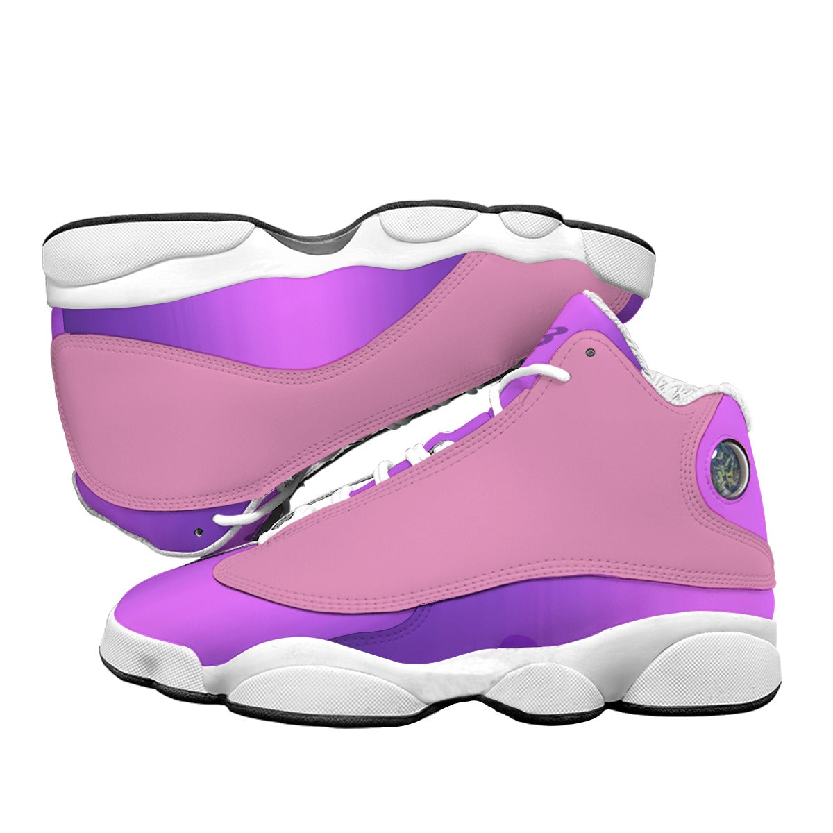 Men's Curved Basketball Shoes With Thick Soles