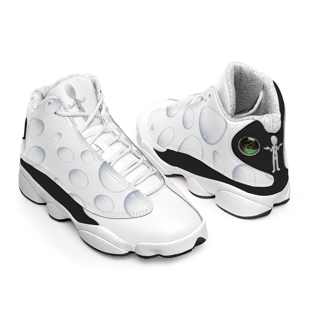 Men's Curved Basketball Shoes With Thick Soles