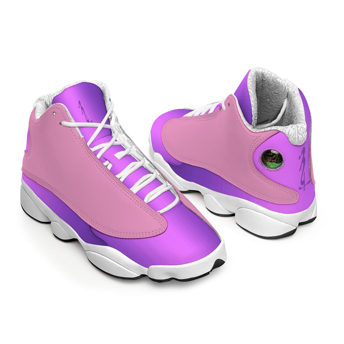 Men's Curved Basketball Shoes With Thick Soles