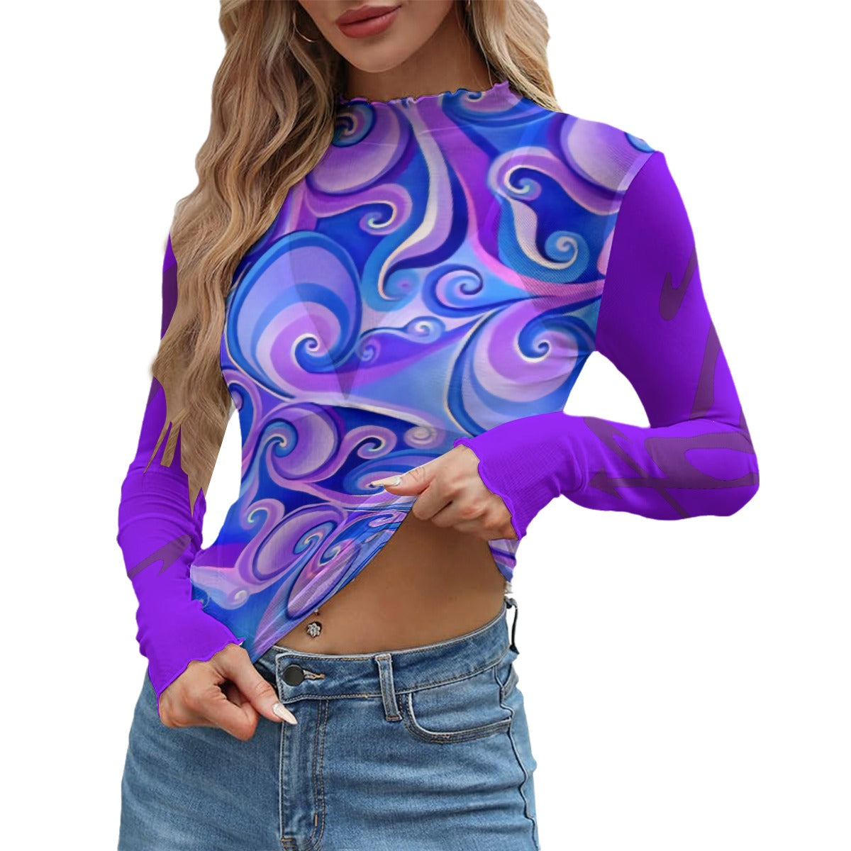 Women's Sheer Mesh T-shirt