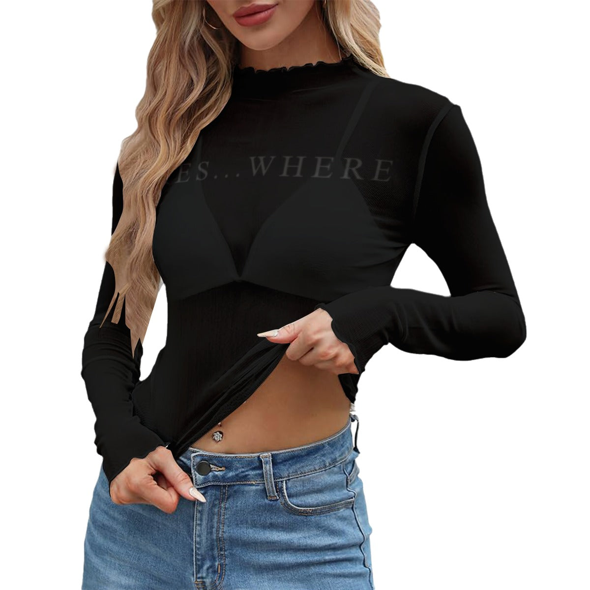 Women's Sheer Mesh T-shirt