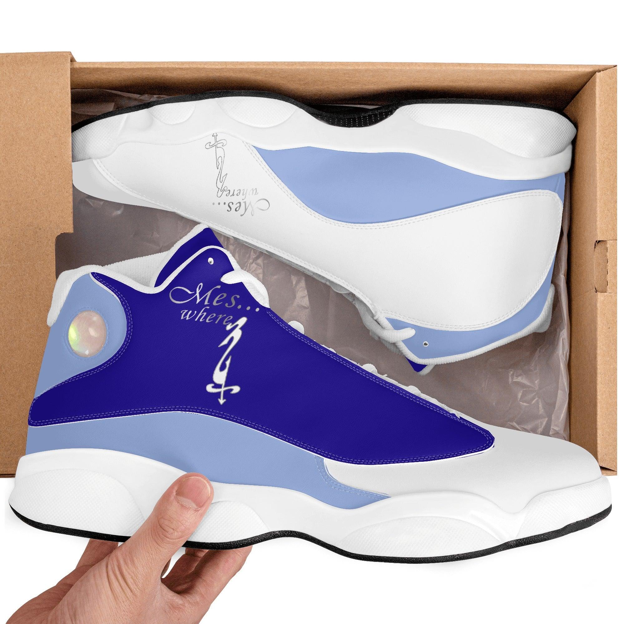 MES...Where (Chill Factor) ~ Men's White Soles Basketball Shoes - MES...Where