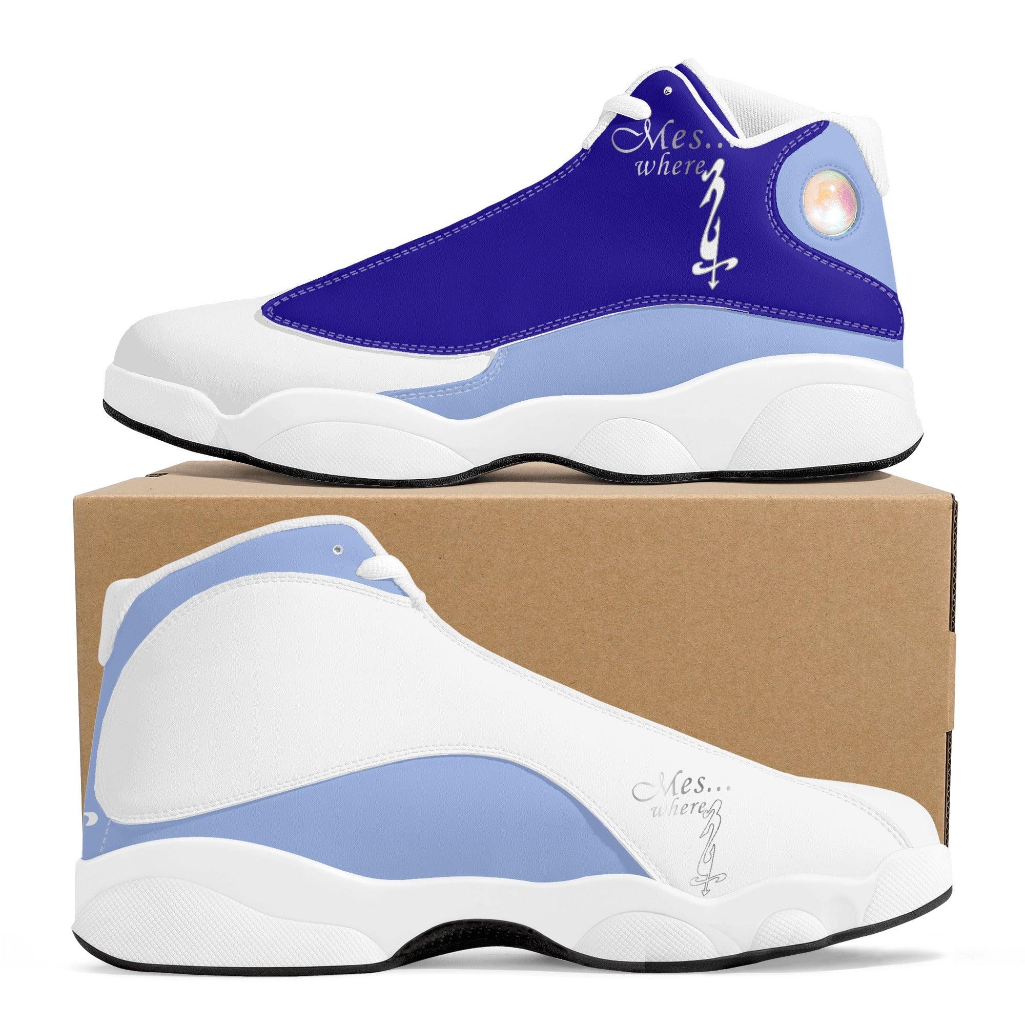 MES...Where (Chill Factor) ~ Men's White Soles Basketball Shoes - MES...Where