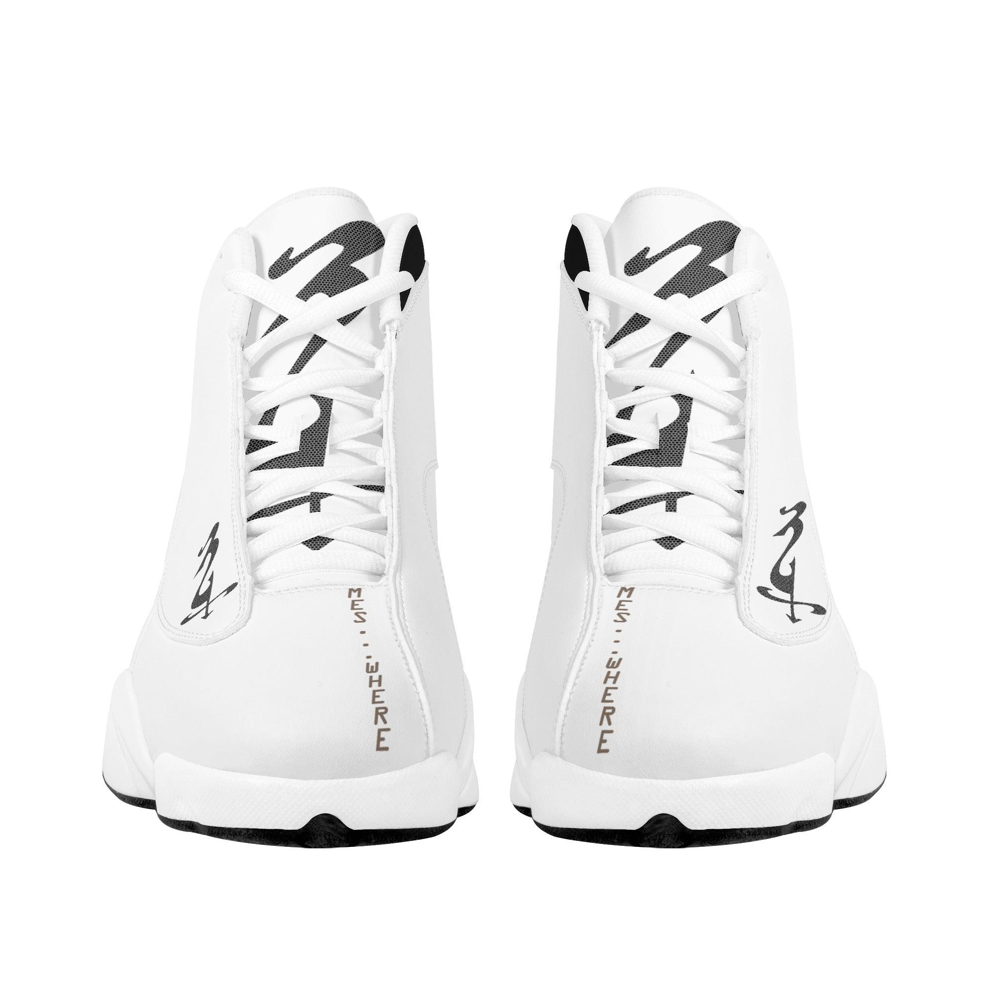 MES...Where II ~ Men's White Soles Basketball Shoes - MES...Where