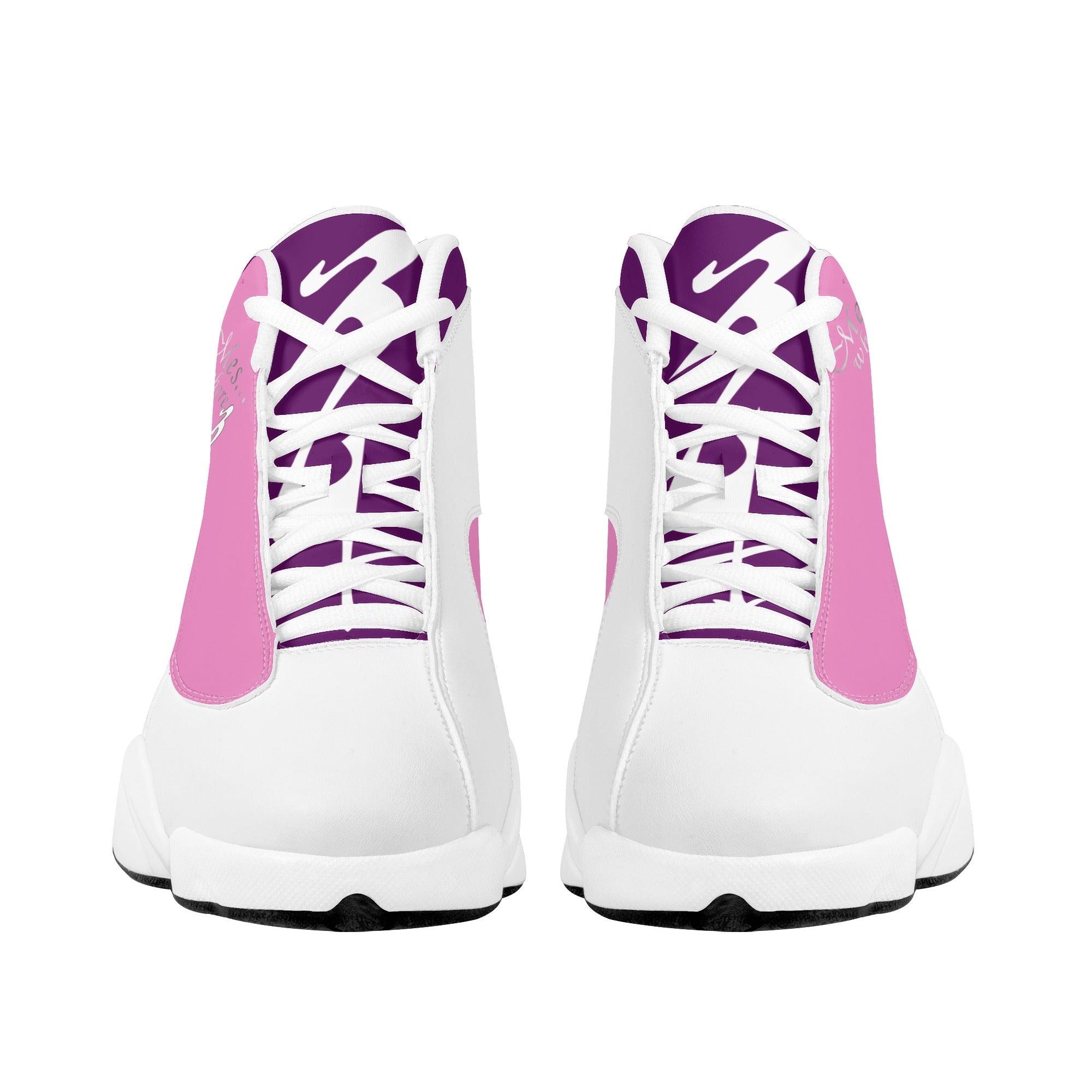 MES...Where (Peaceful Soul) ~ Women's White Soles Basketball Shoes - MES...Where