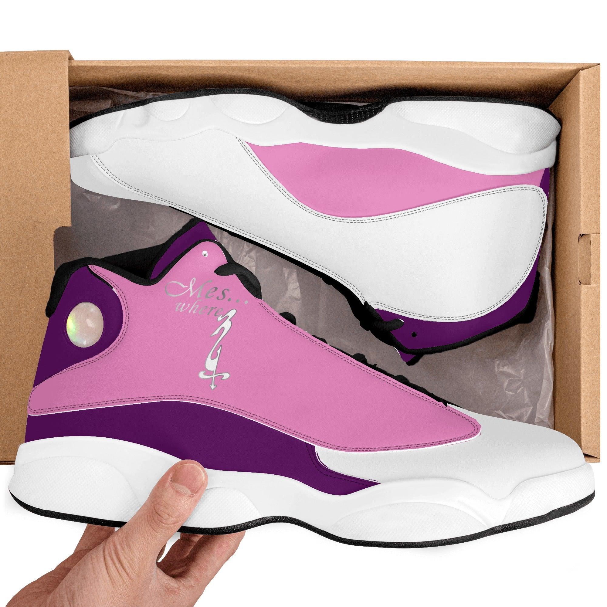 MES...Where (Peaceful Soul) ~ Women's White Soles Basketball Shoes - MES...Where