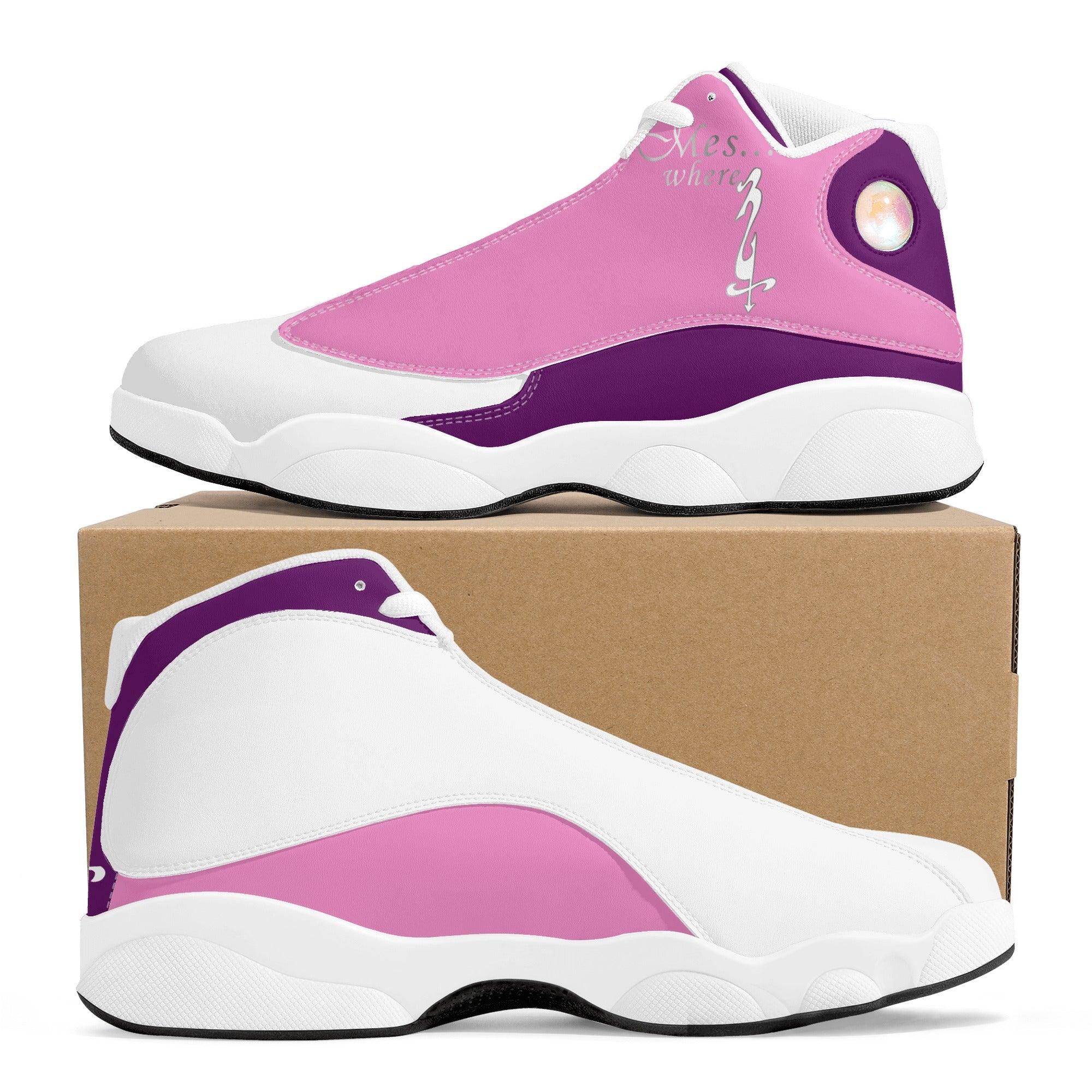 MES...Where (Peaceful Soul) ~ Women's White Soles Basketball Shoes - MES...Where