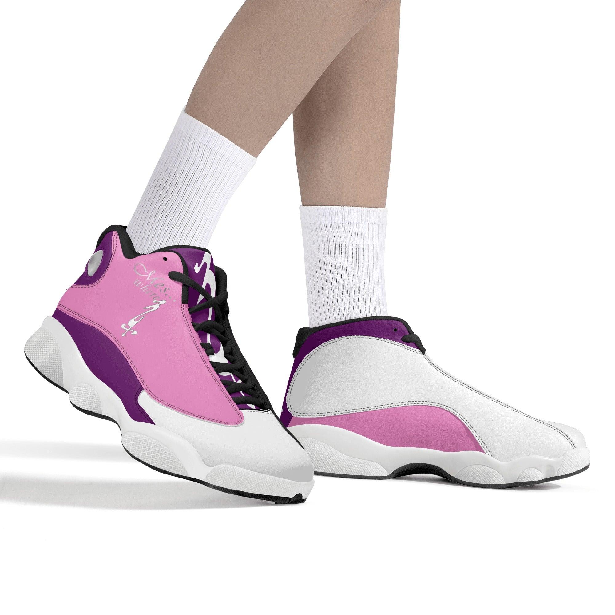 MES...Where (Peaceful Soul) ~ Women's White Soles Basketball Shoes - MES...Where