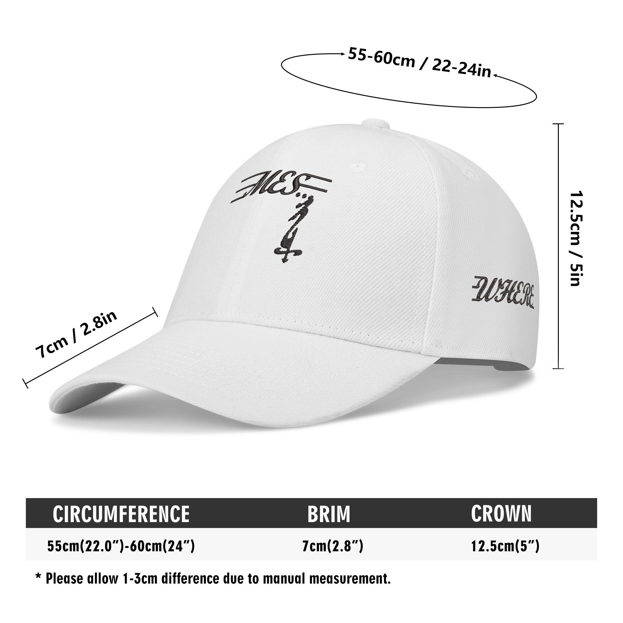 MES...Where On All Four Sides (All Around The World) ~ Embroidered Baseball Caps - MES...Where