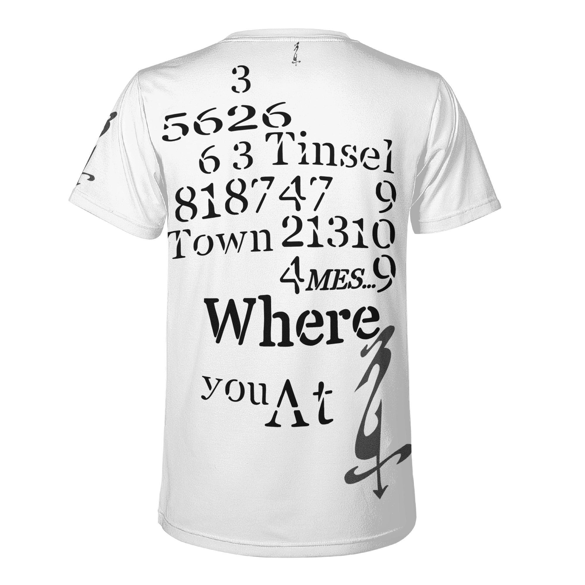 LA (Where U At) ~ New Unisex All Over Print T-shirt - MES...Where