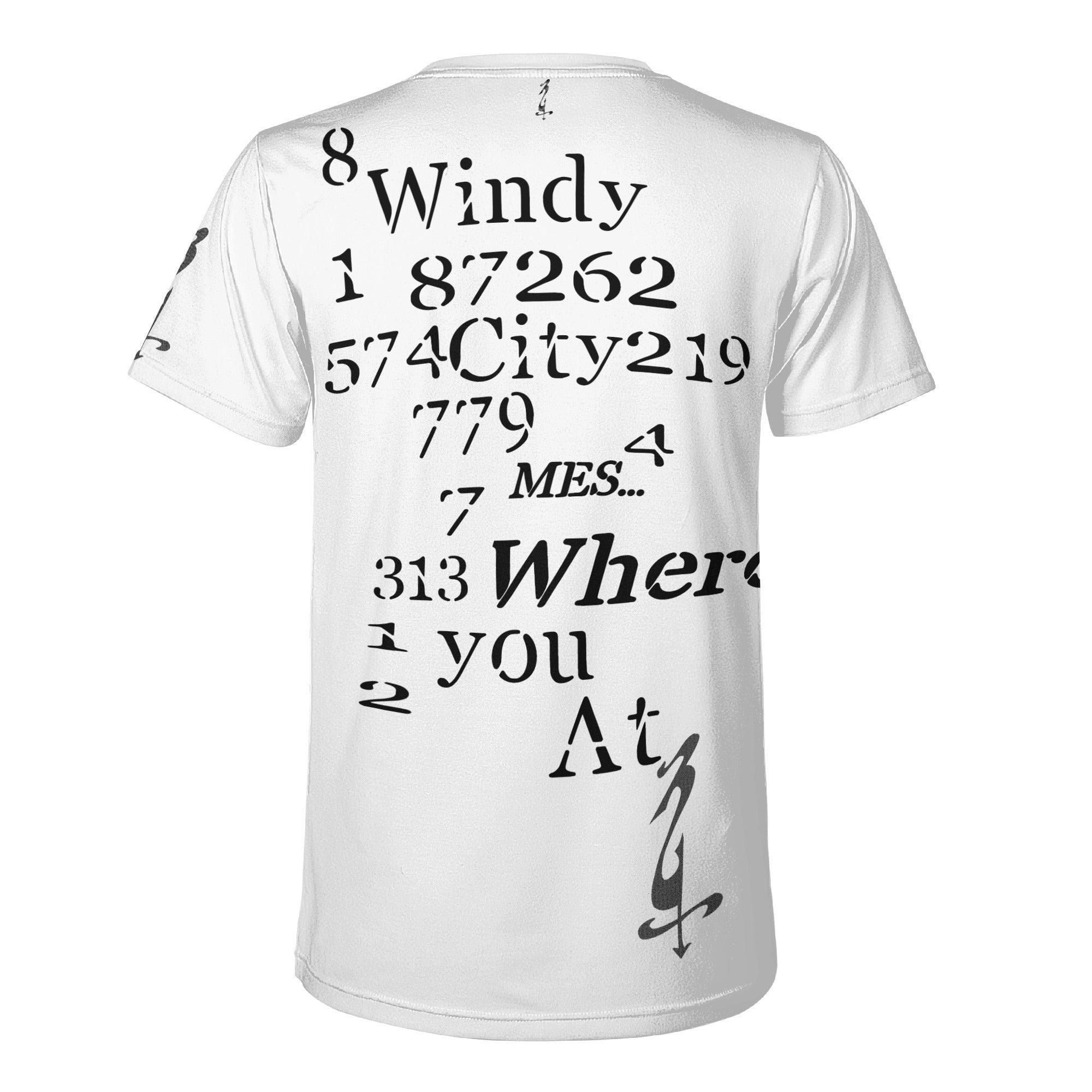 Chi Town (Where U At) ~ New Unisex All Over Print T-shirt - MES...Where