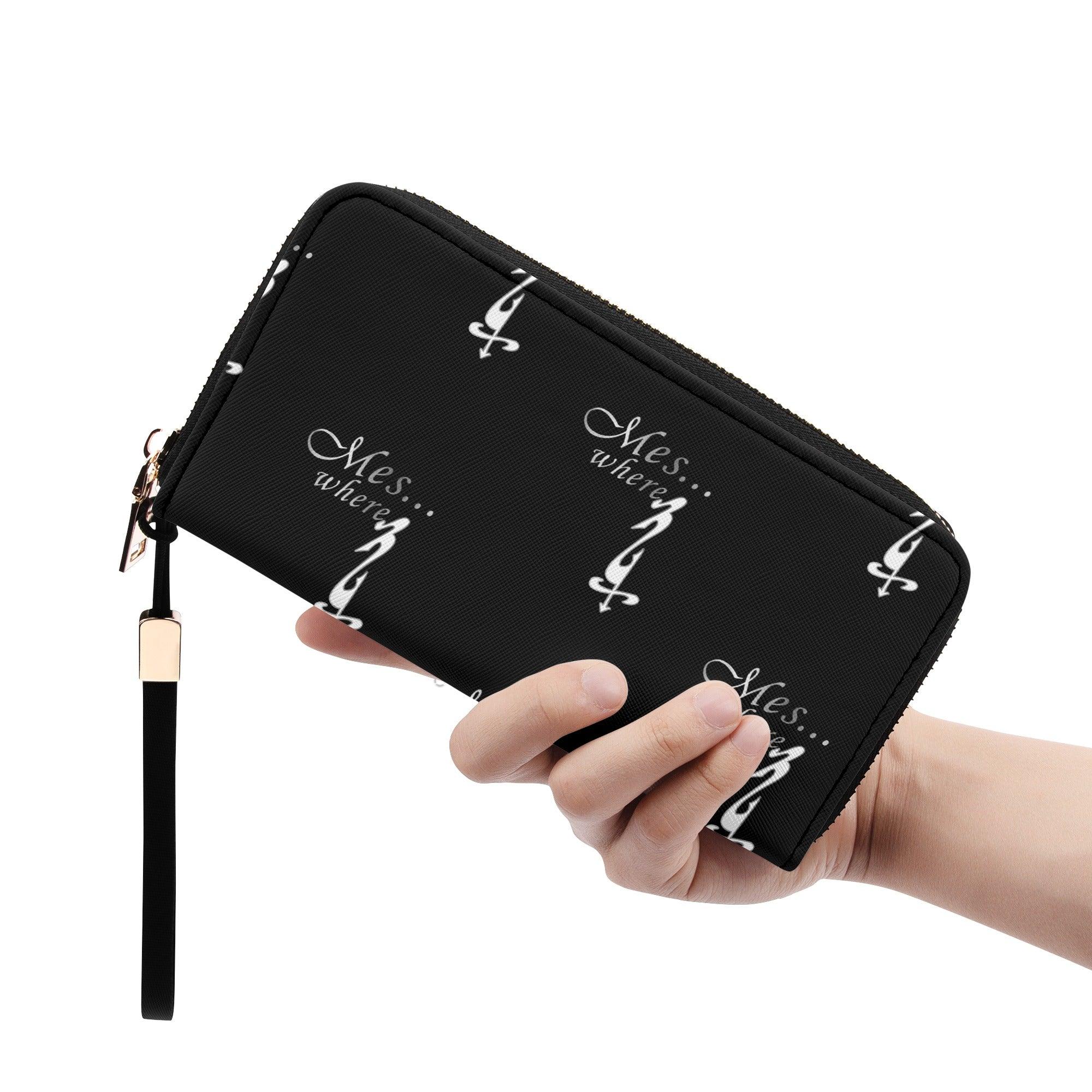 Clutch Leather Zipper Wallet - MES...Where